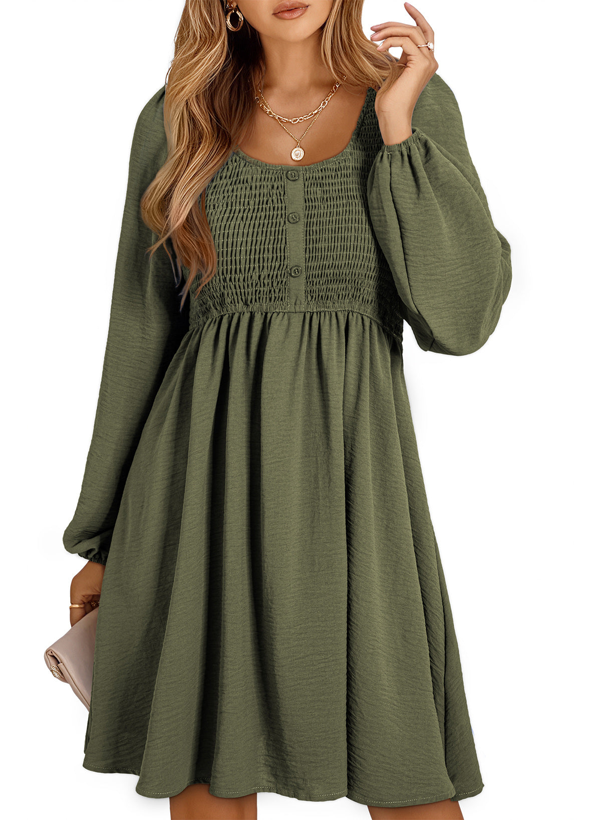Dokotoo Fall Dresses for Women 2026 Casual Long Sleeve Mini Dress
