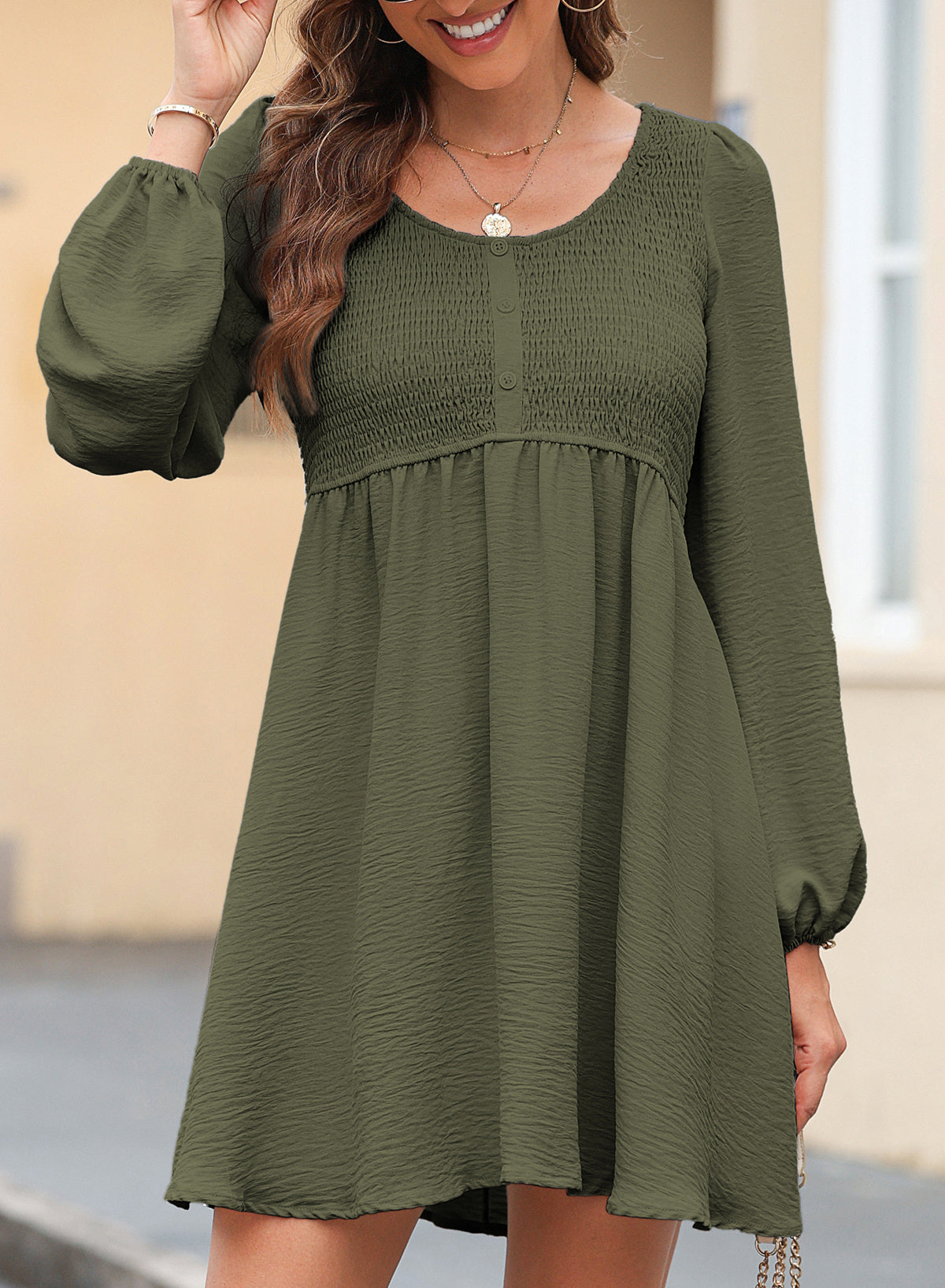 Dokotoo Fall Dresses for Women 2026 Casual Long Sleeve Mini Dress