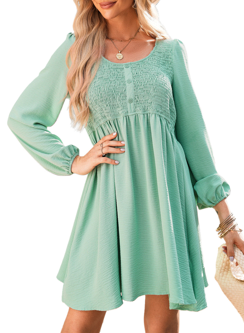 Dokotoo Fall Dresses for Women 2026 Casual Long Sleeve Mini Dress