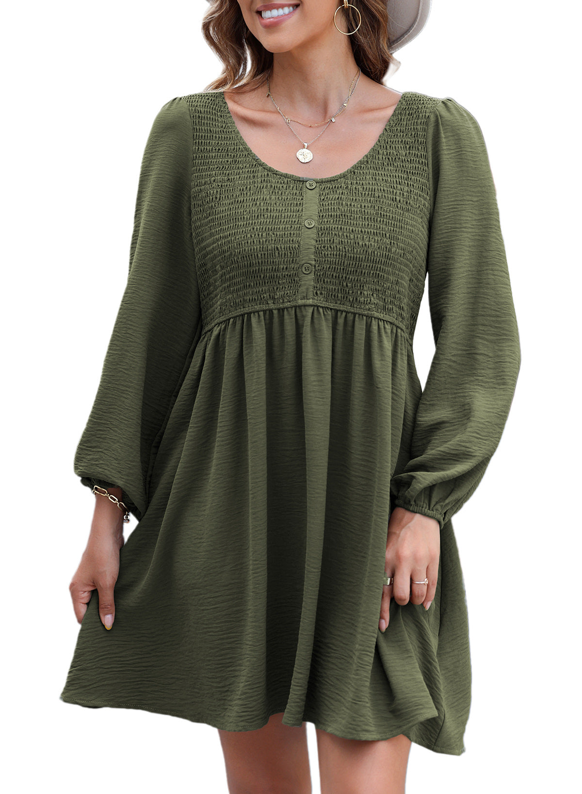 Dokotoo Fall Dresses for Women 2026 Casual Long Sleeve Mini Dress