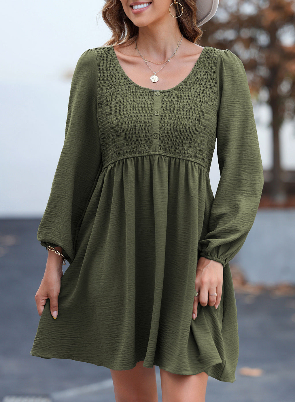 Dokotoo Fall Dresses for Women 2026 Casual Long Sleeve Mini Dress