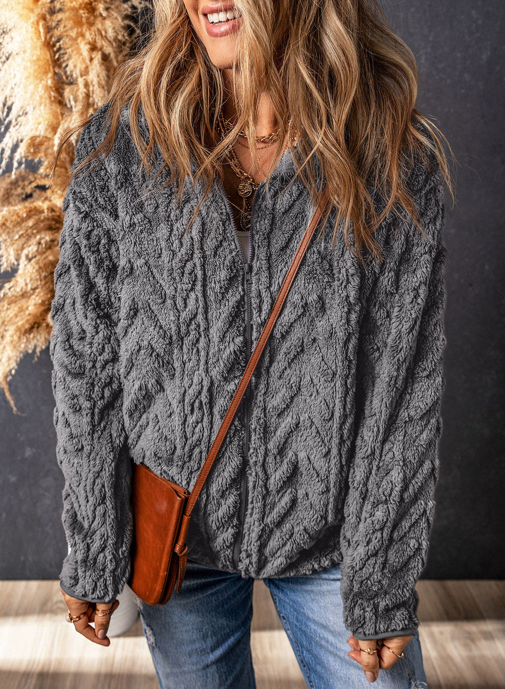 Dokotoo Winter Fleece Jacket for Women 2026 Zipper Casual Coat with Pockets