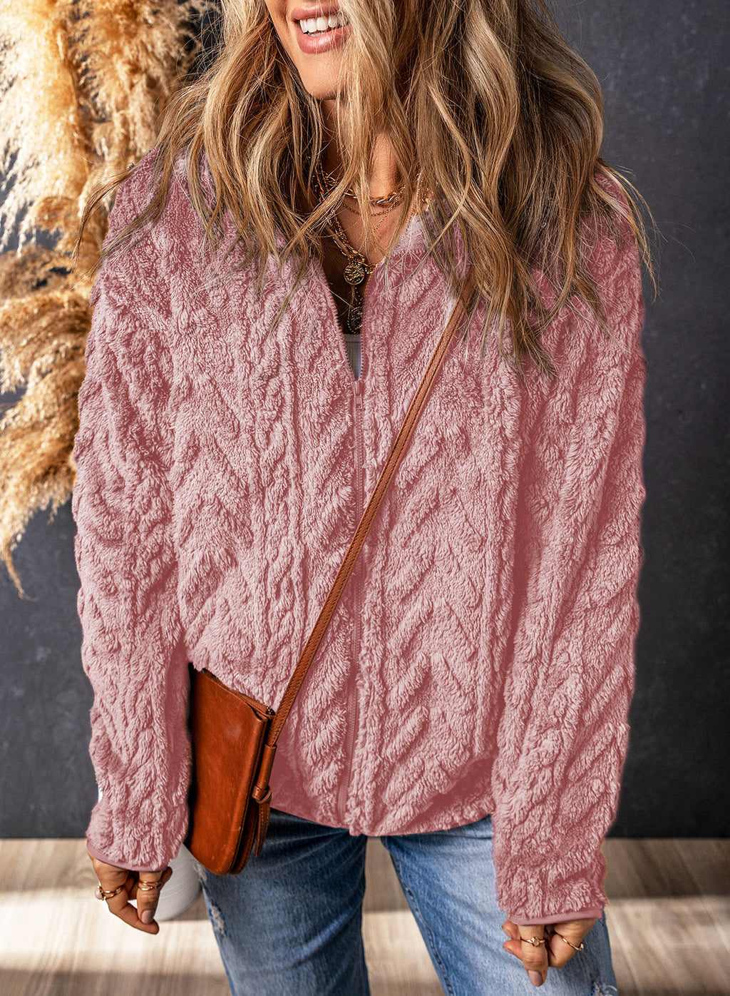 Dokotoo Winter Fleece Jacket for Women 2026 Zipper Casual Coat with Pockets