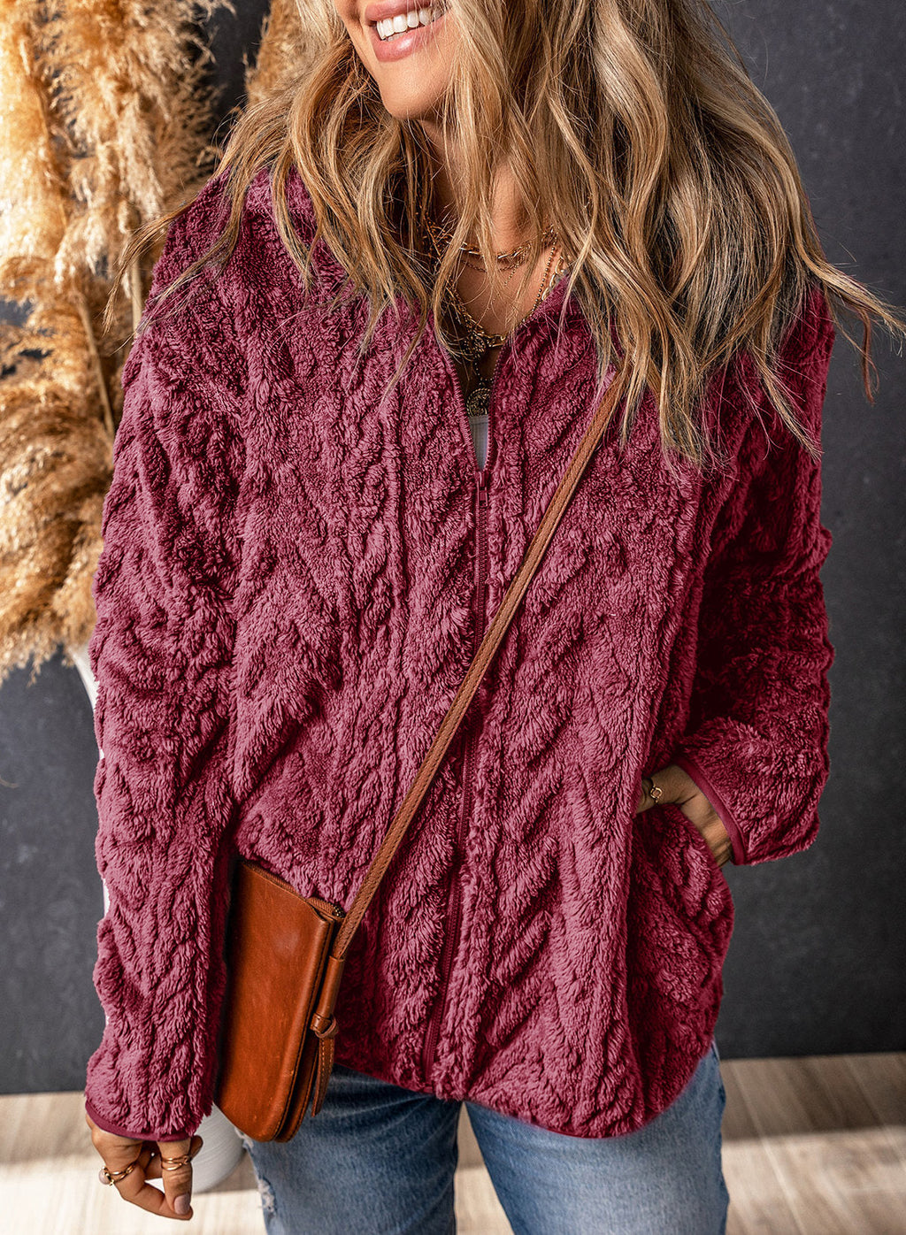 Dokotoo Winter Fleece Jacket for Women 2026 Zipper Casual Coat with Pockets