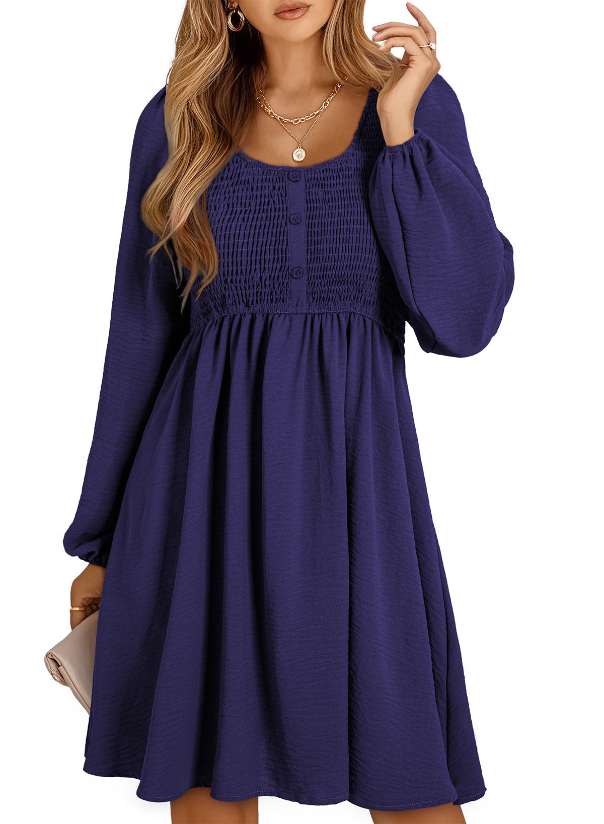 Dokotoo Fall Dresses for Women 2026 Casual Long Sleeve Mini Dress