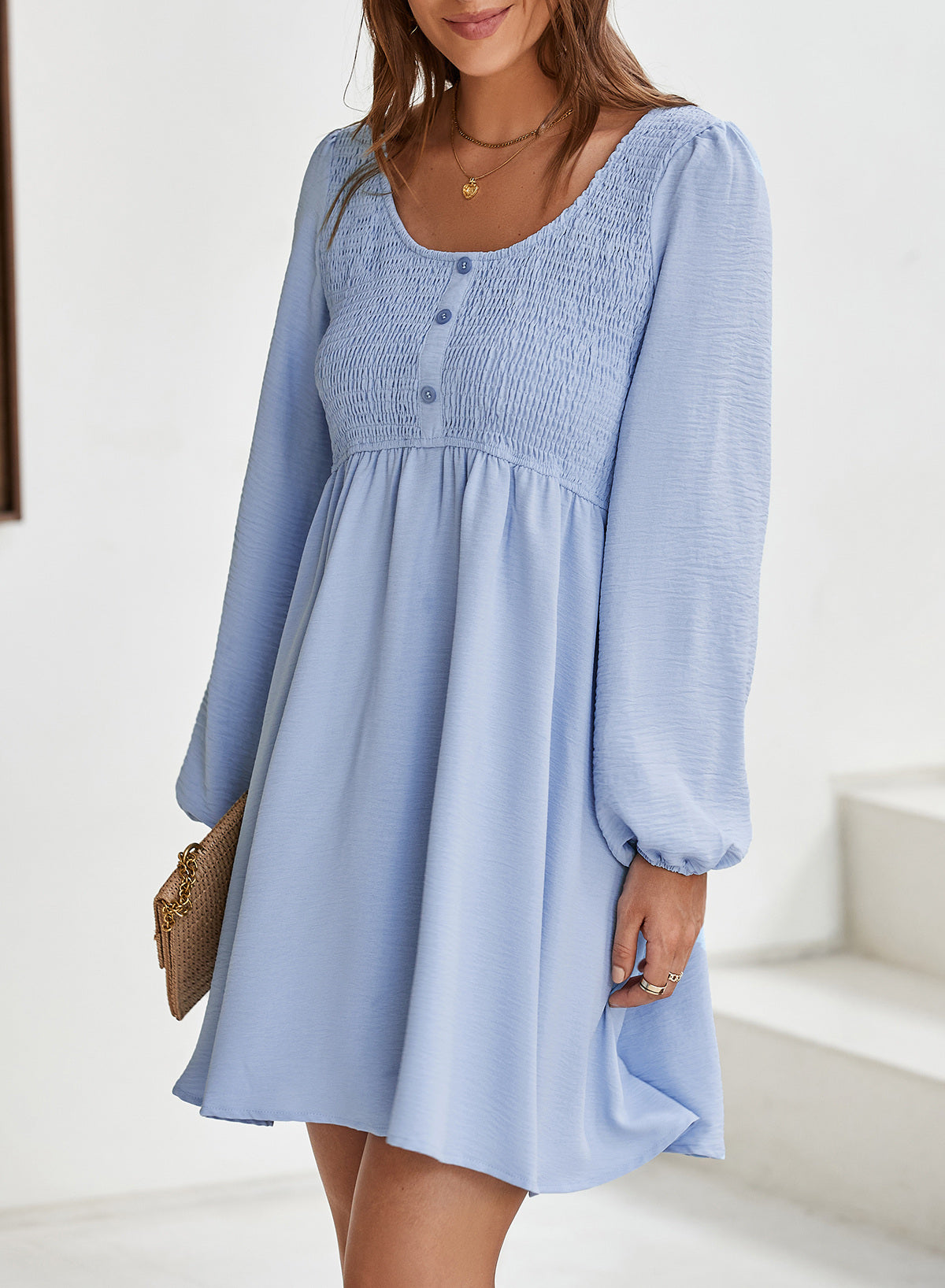 Dokotoo Fall Dresses for Women 2026 Casual Long Sleeve Mini Dress