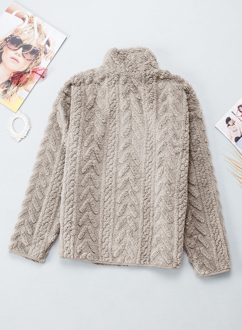 Dokotoo Winter Fleece Jacket for Women 2026 Zipper Casual Coat with Pockets