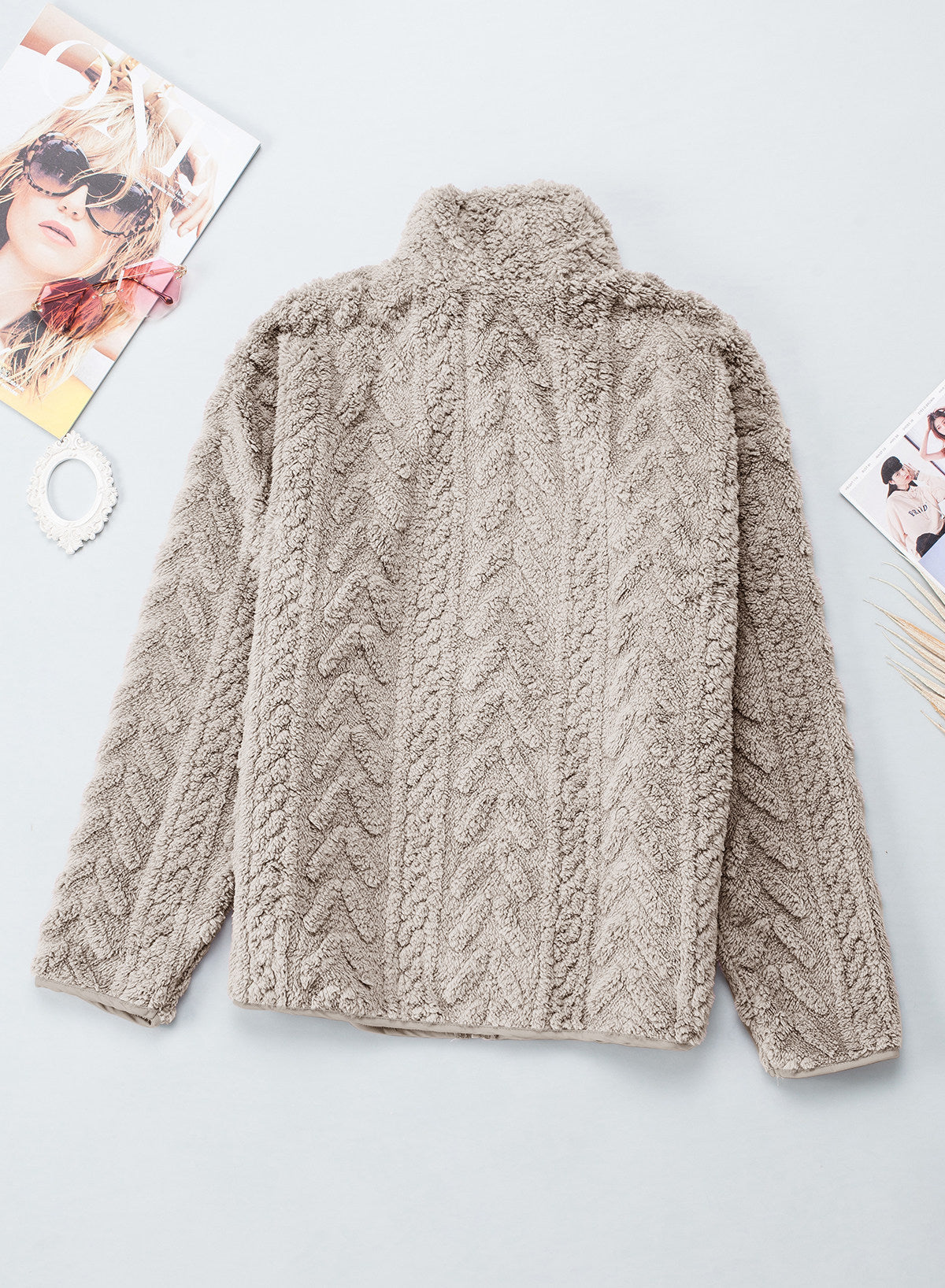 Dokotoo Winter Fleece Jacket for Women 2026 Zipper Casual Coat with Pockets
