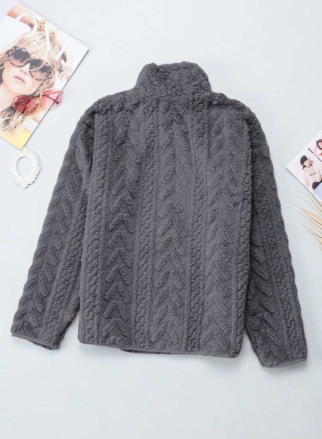 Dokotoo Winter Fleece Jacket for Women 2026 Zipper Casual Coat with Pockets