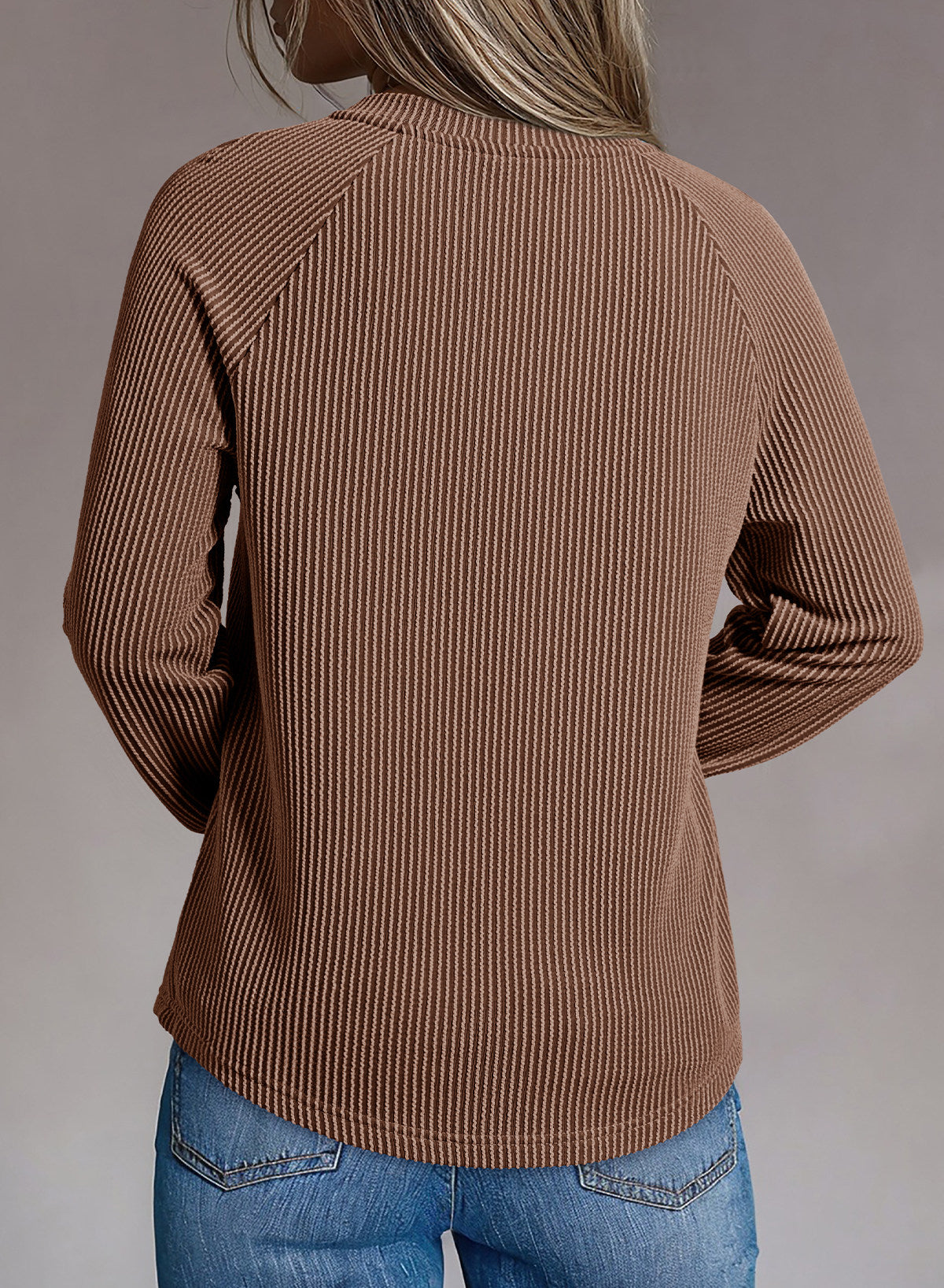 Dokotoo Spring Tops for Women 2026 Long Sleeve Ribbed Knit Teacher Shirts