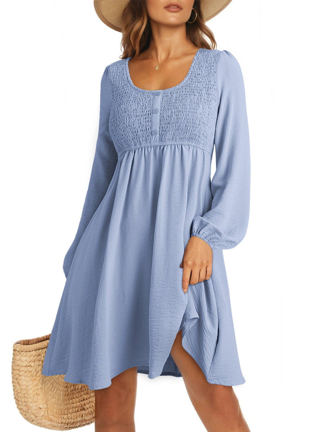 Dokotoo Fall Dresses for Women 2026 Casual Long Sleeve Mini Dress
