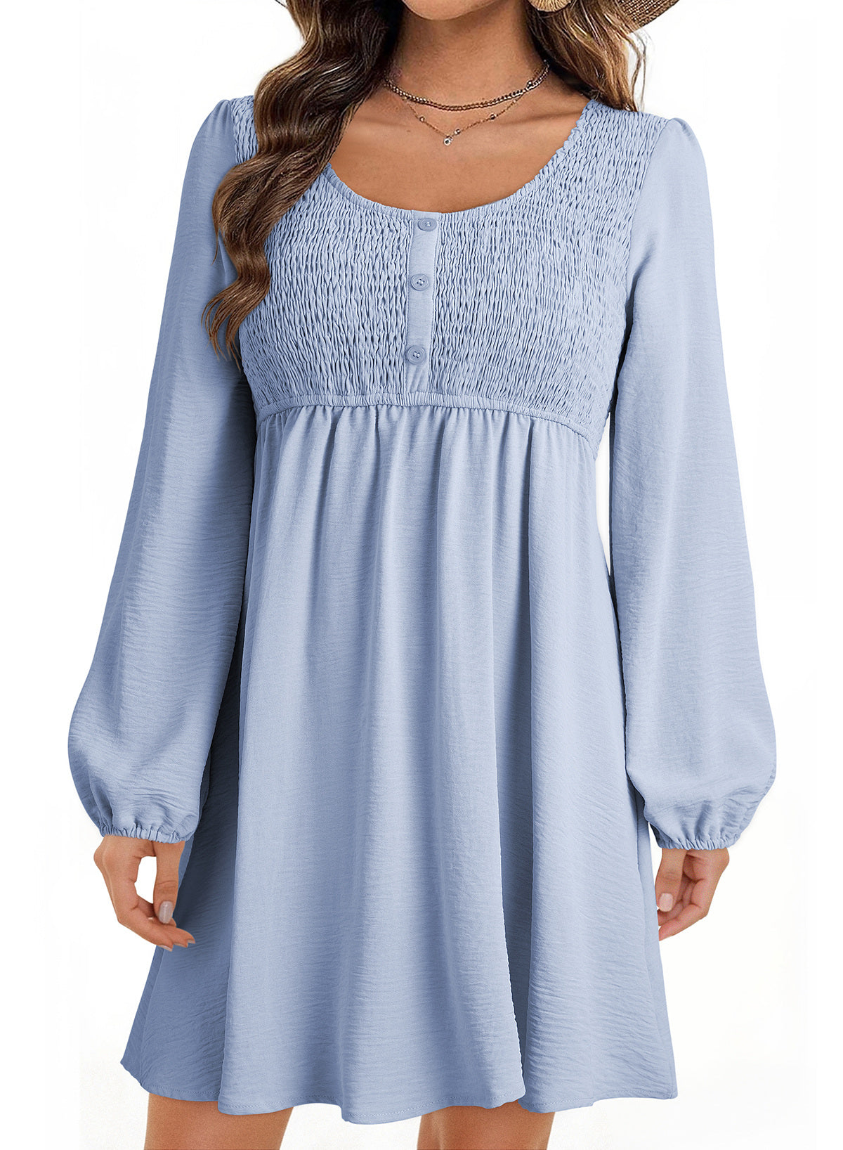 Dokotoo Fall Dresses for Women 2026 Casual Long Sleeve Mini Dress