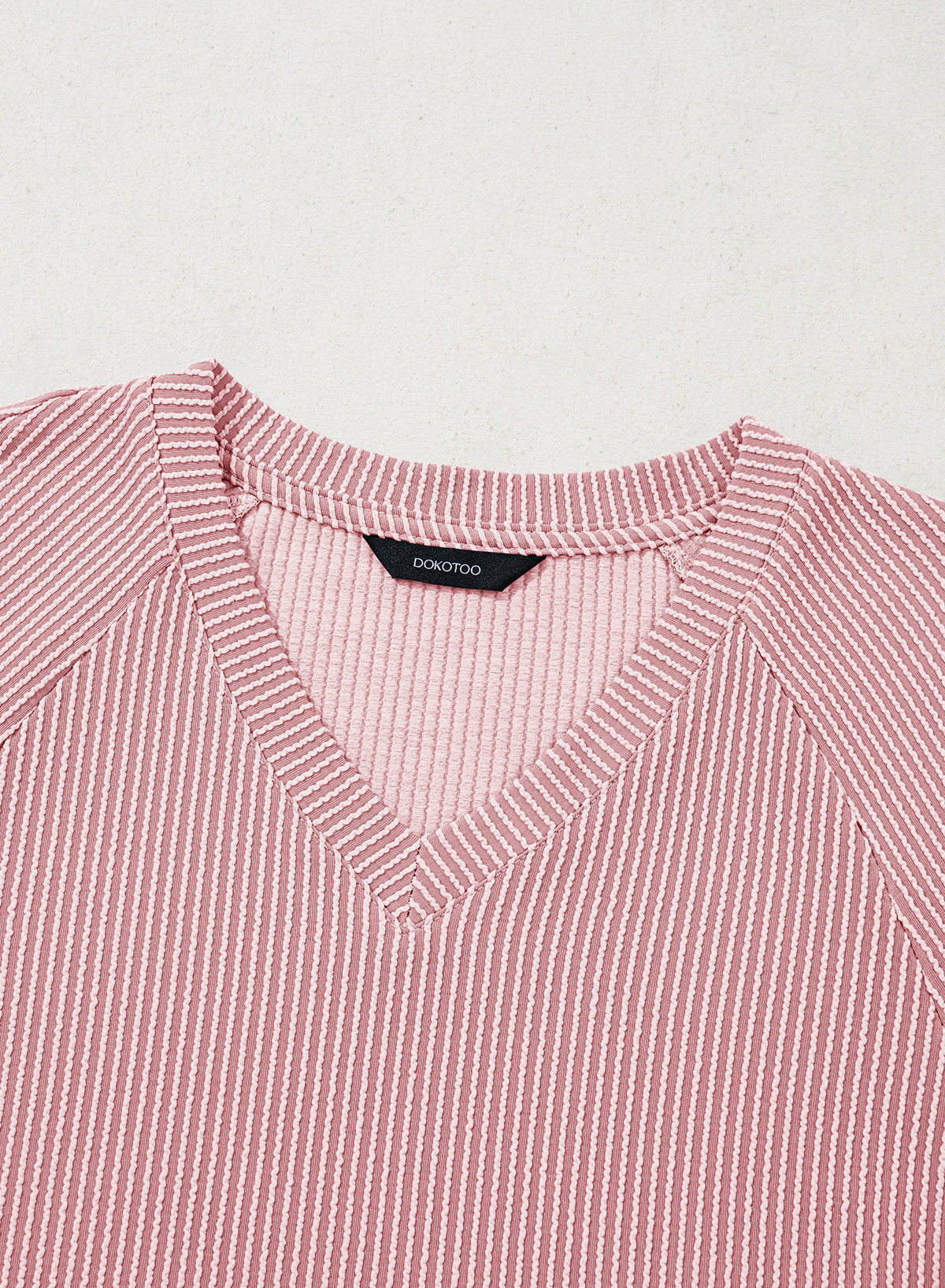 Dokotoo Spring Tops for Women 2026 Long Sleeve Ribbed Knit Teacher Shirts