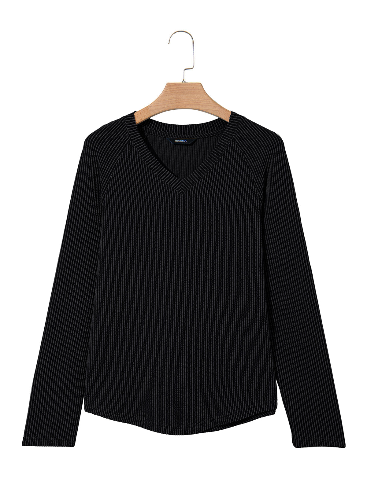 Dokotoo Spring Tops for Women 2026 Long Sleeve Ribbed Knit Teacher Shirts