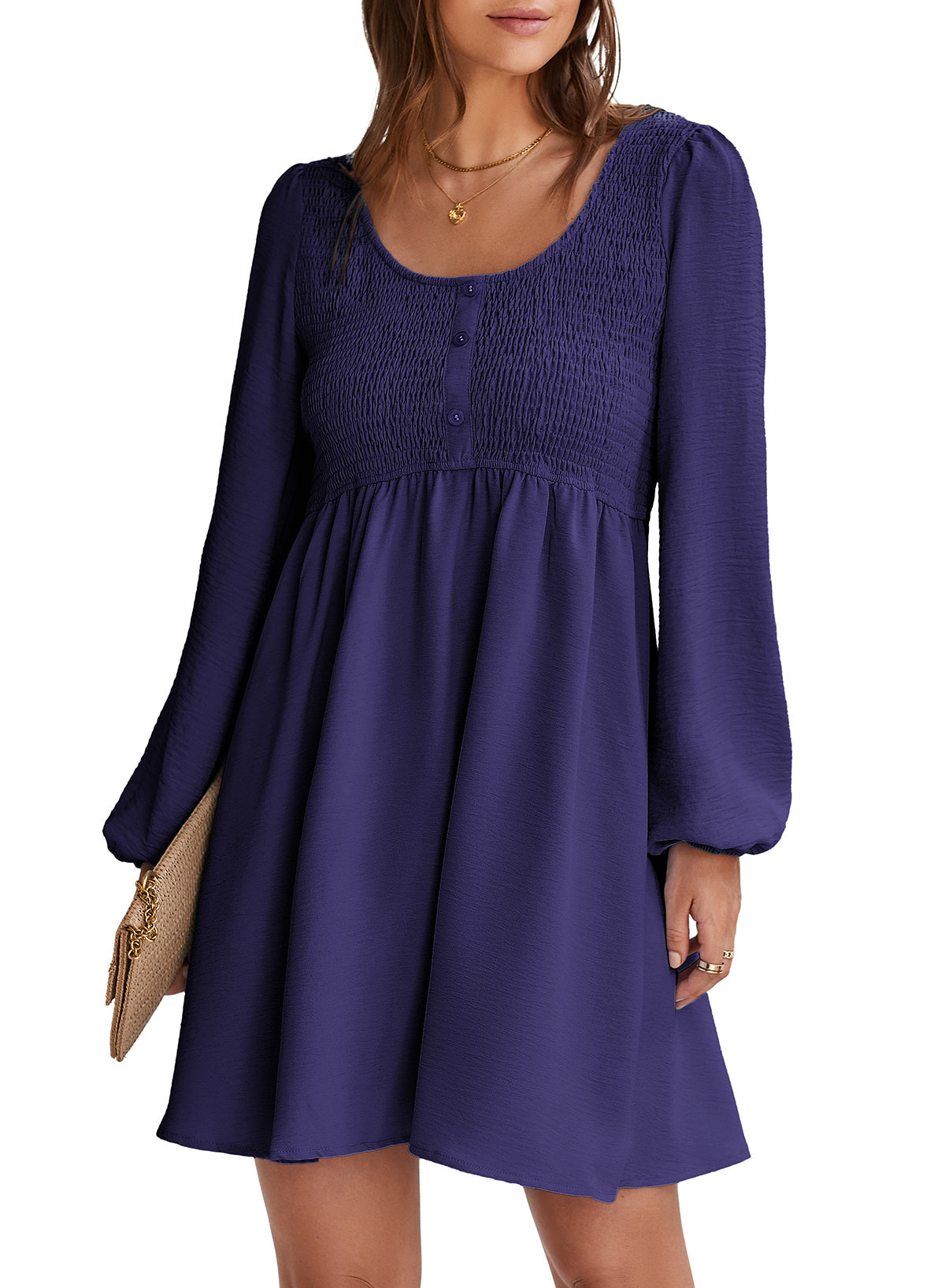 Dokotoo Fall Dresses for Women 2026 Casual Long Sleeve Mini Dress