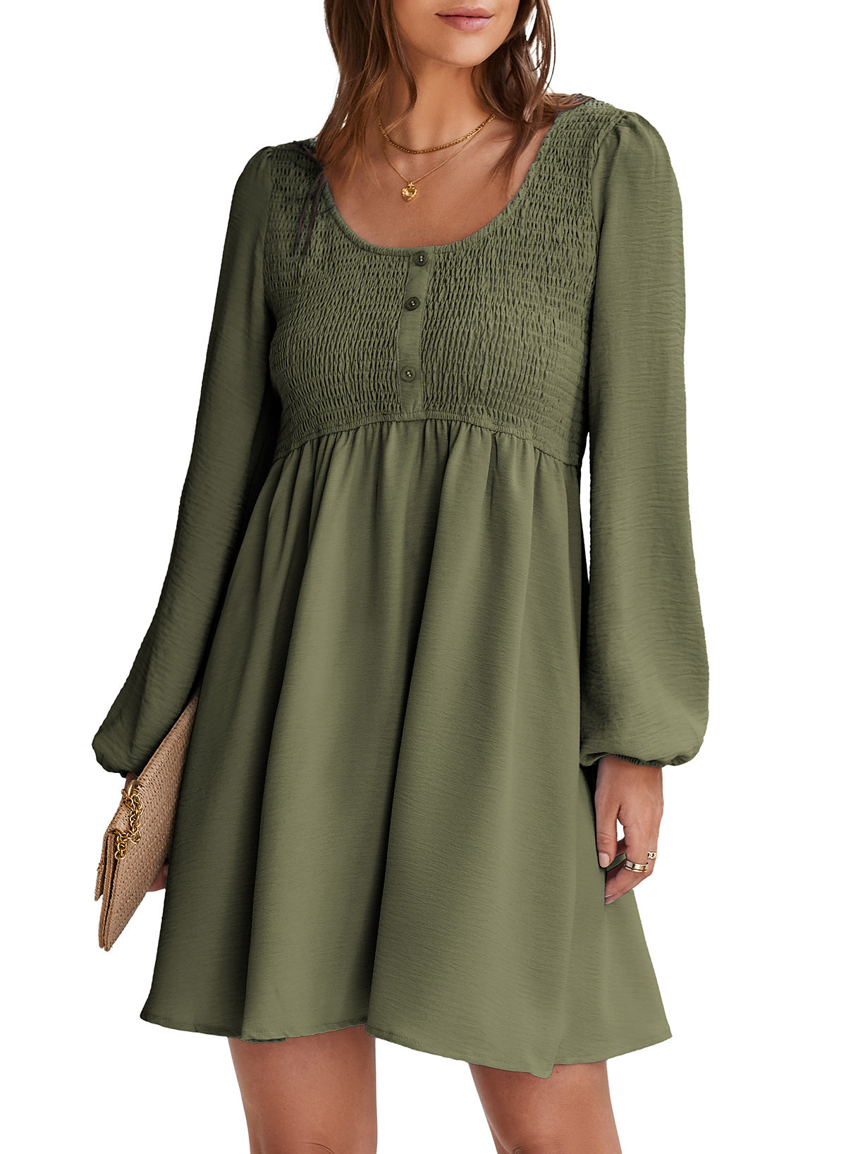 Dokotoo Fall Dresses for Women 2026 Casual Long Sleeve Mini Dress