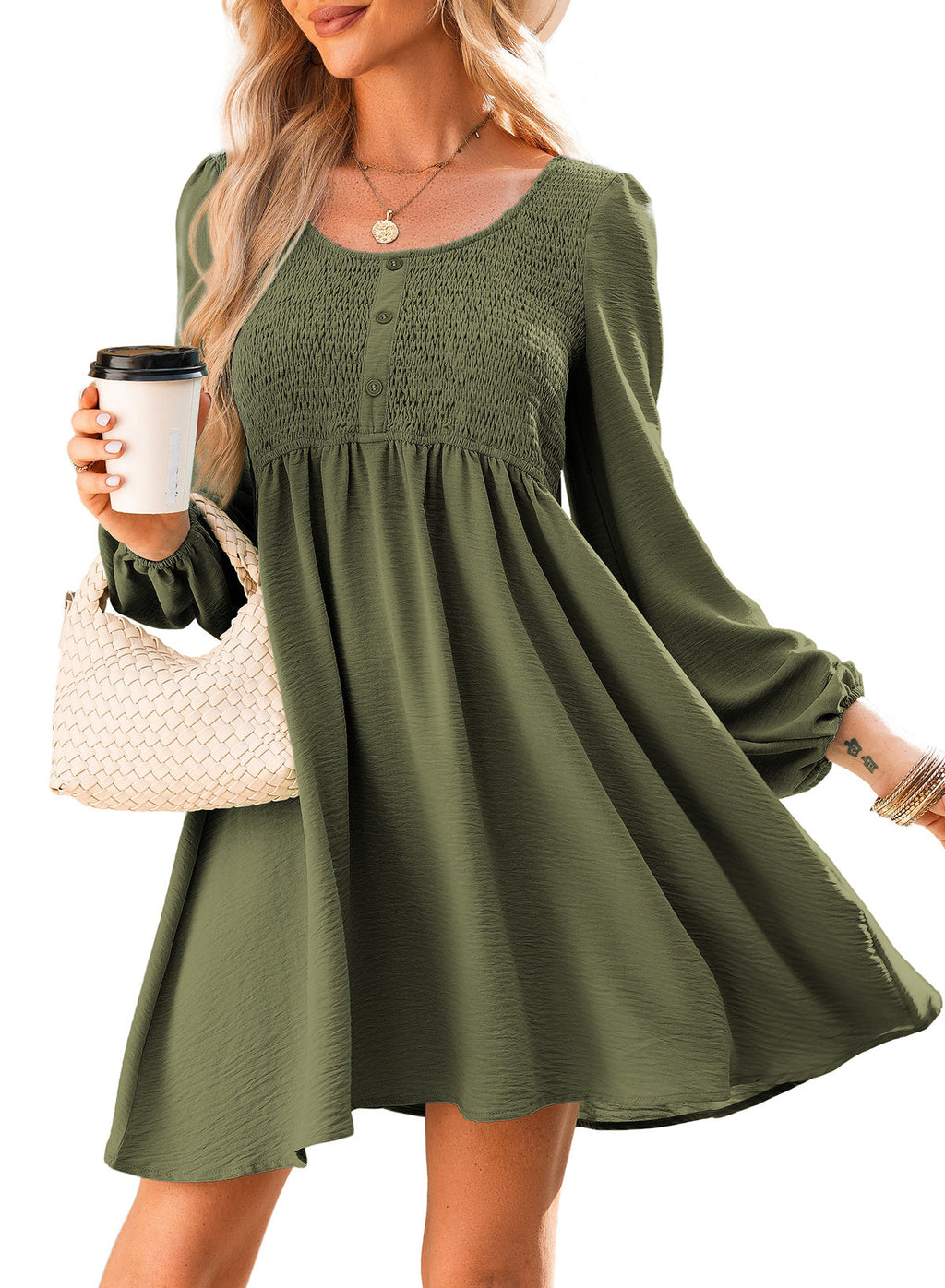 Dokotoo Fall Dresses for Women 2026 Casual Long Sleeve Mini Dress
