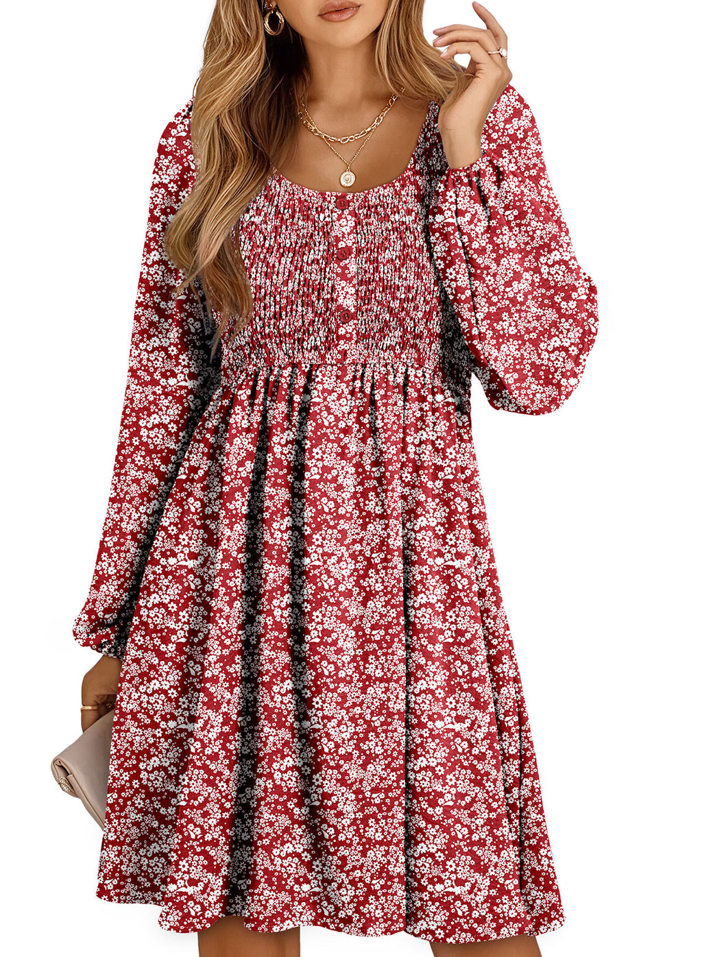 Dokotoo Fall Dresses for Women 2026 Casual Long Sleeve Mini Dress