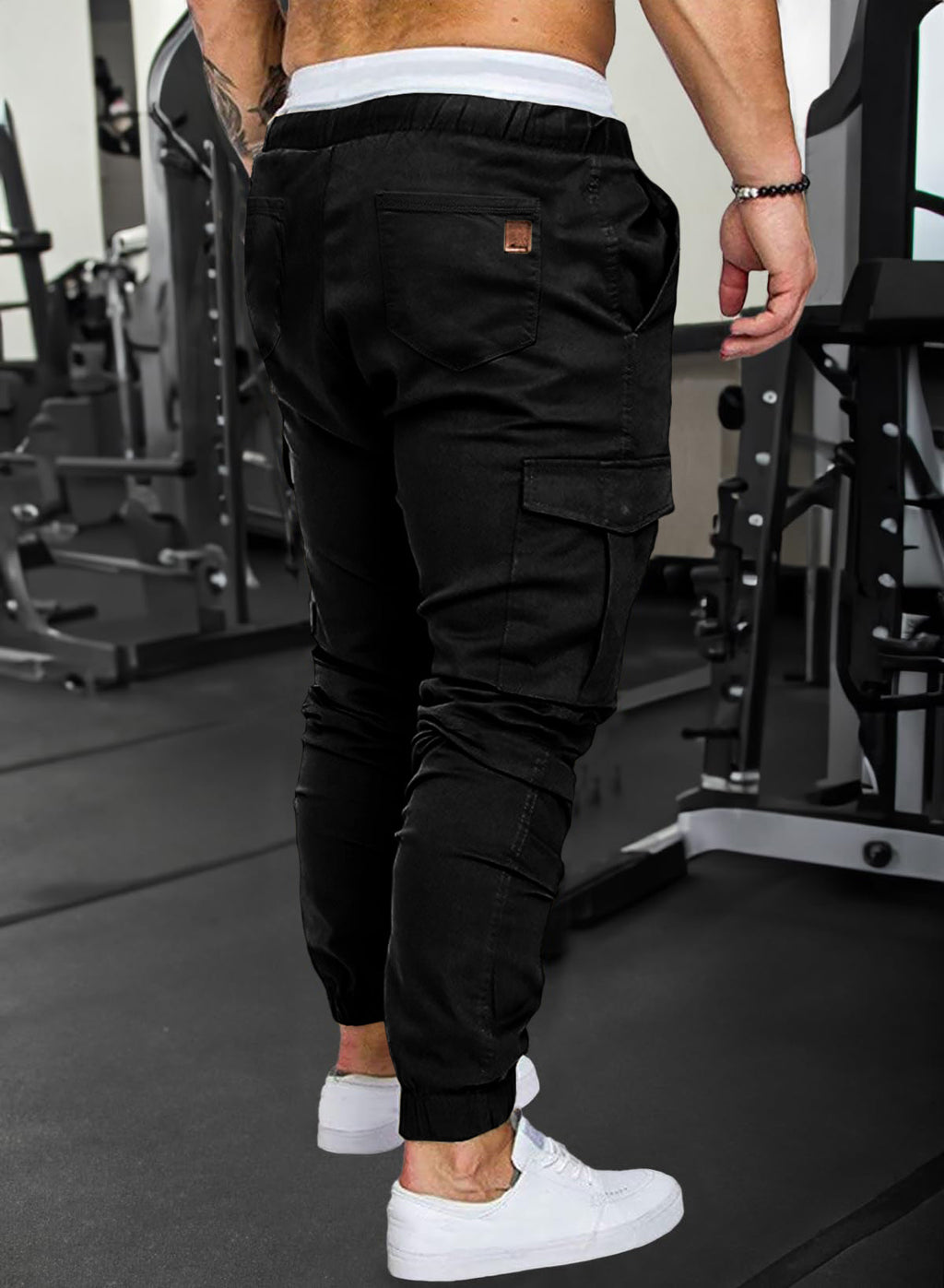Dokotoo Men Men's Cotton Cargo Joggers Slim Fit Work Pants
