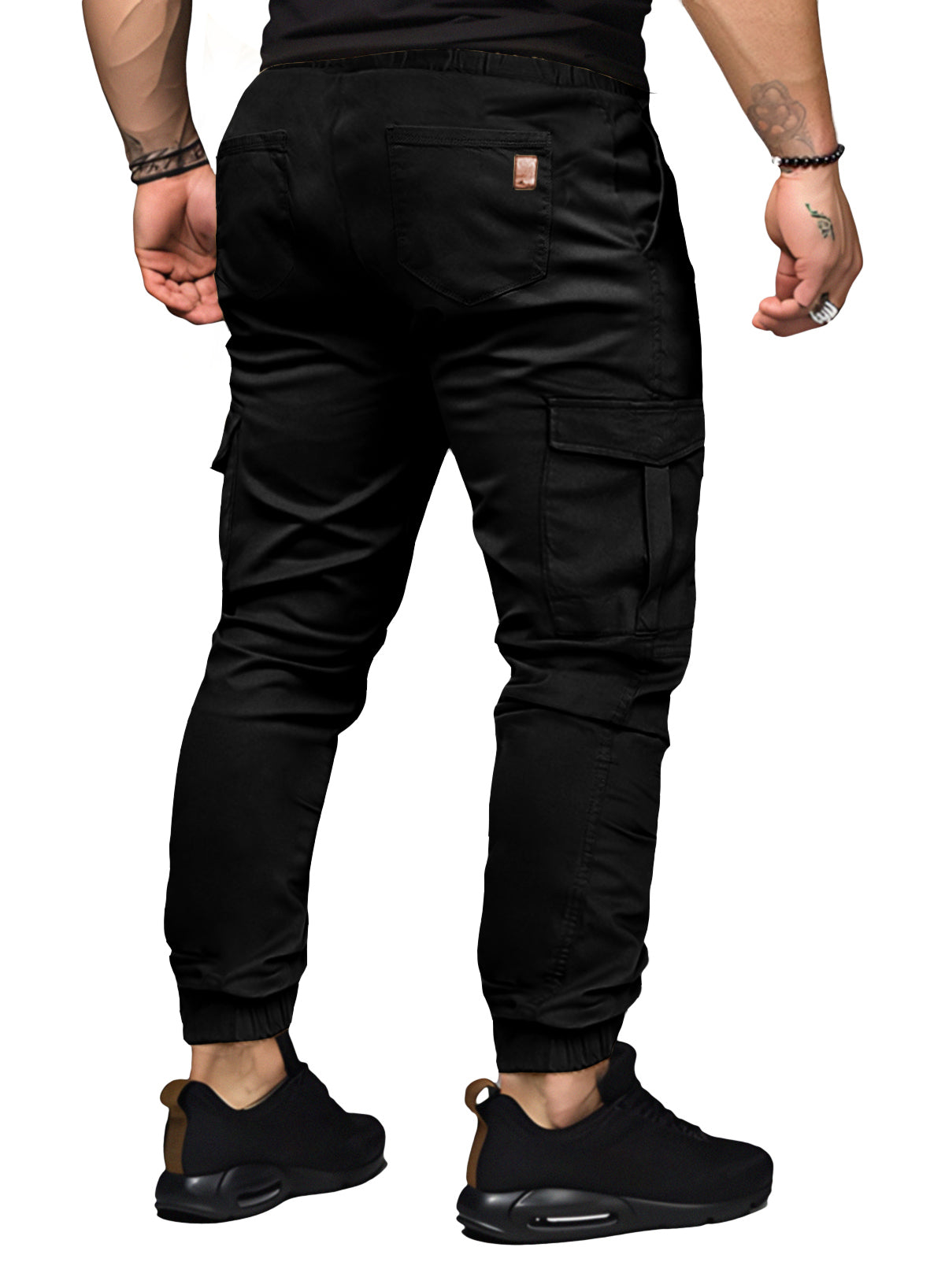 Dokotoo Men Men's Cotton Cargo Joggers Slim Fit Work Pants