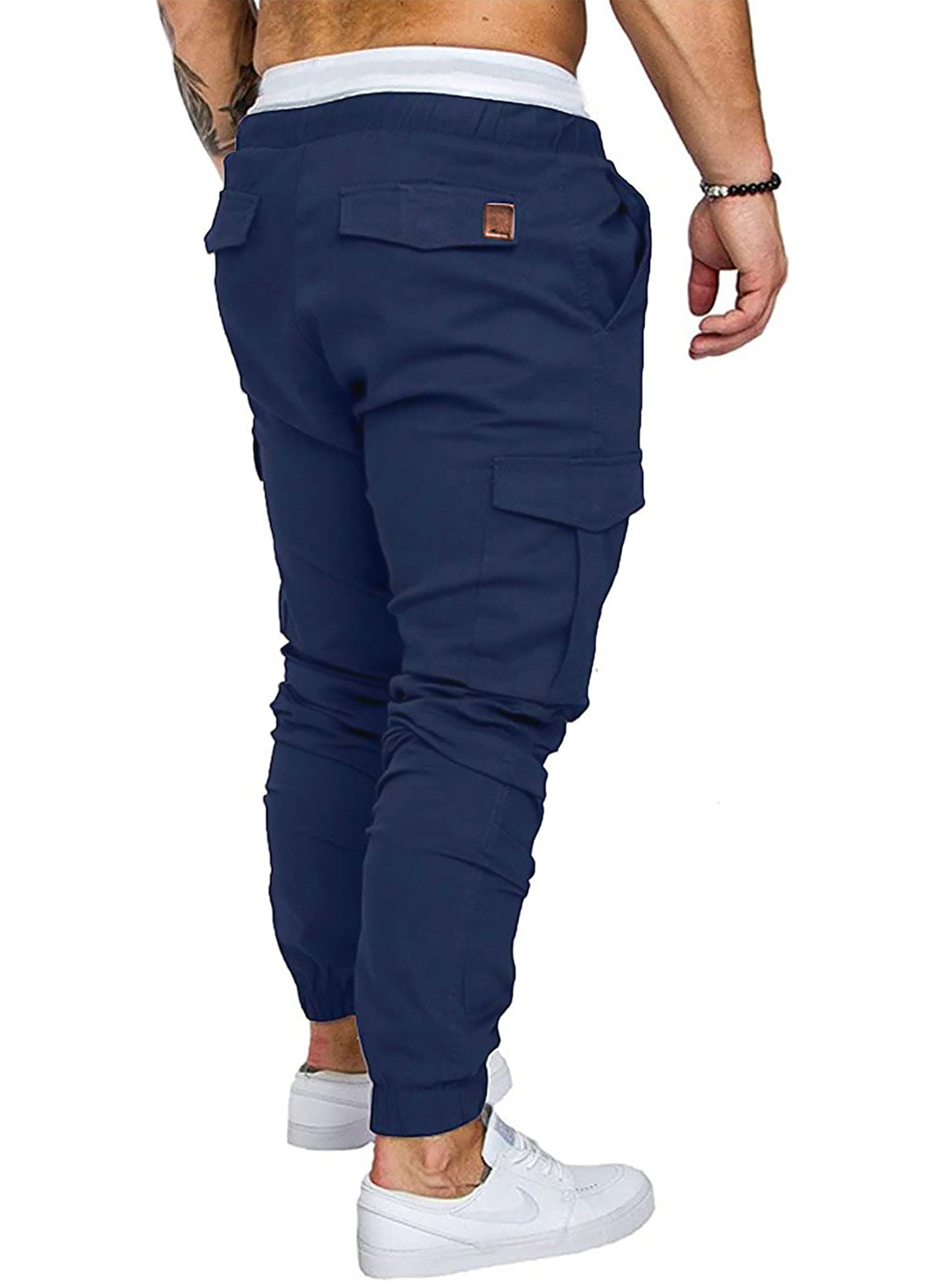 Dokotoo Men Men's Cotton Cargo Joggers Slim Fit Work Pants