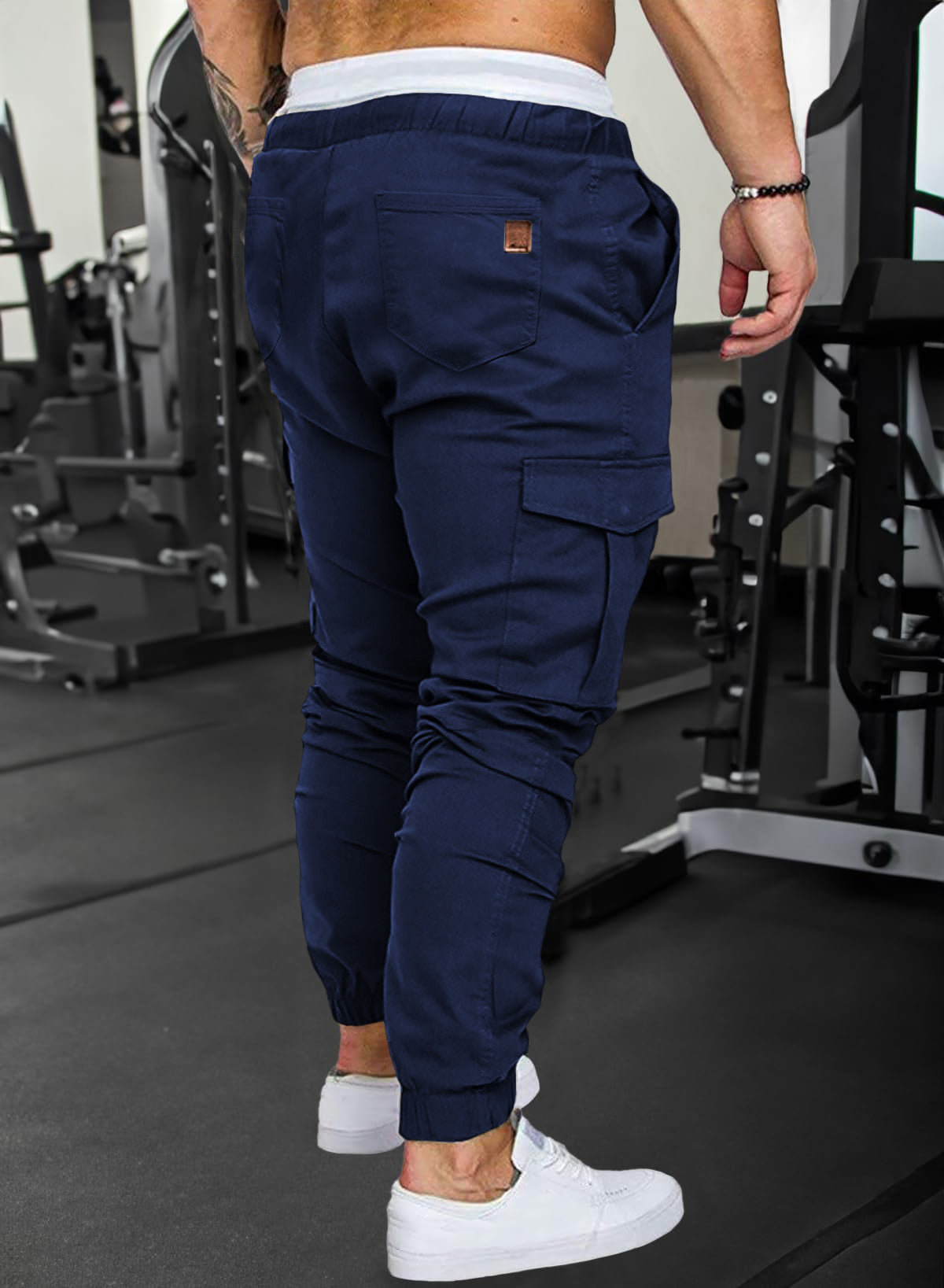 Dokotoo Men Men's Cotton Cargo Joggers Slim Fit Work Pants
