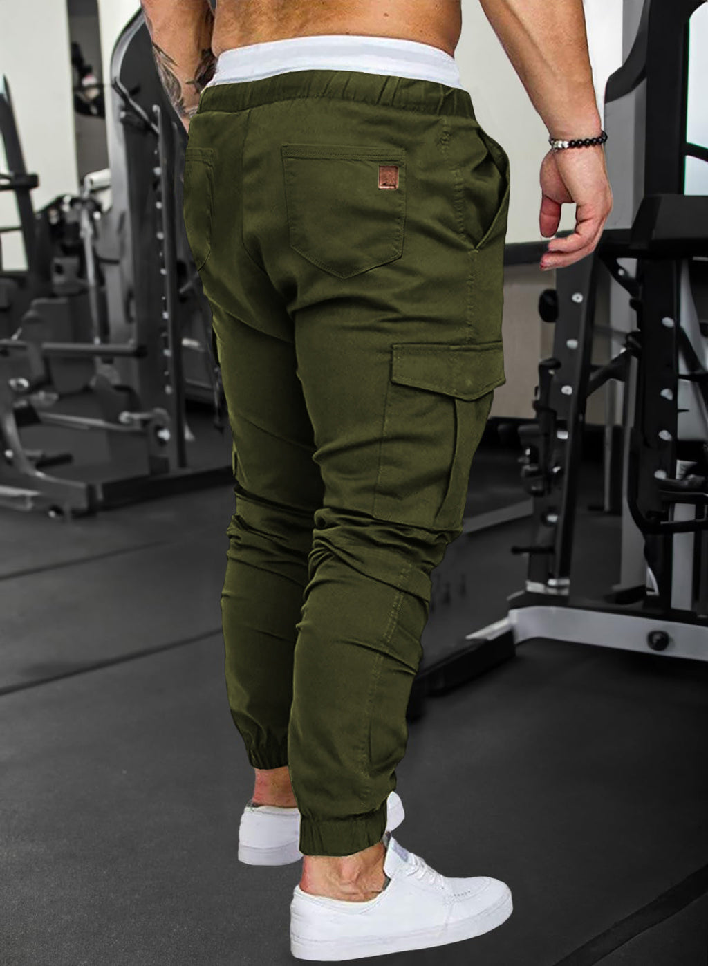 Dokotoo Men Men's Cotton Cargo Joggers Slim Fit Work Pants
