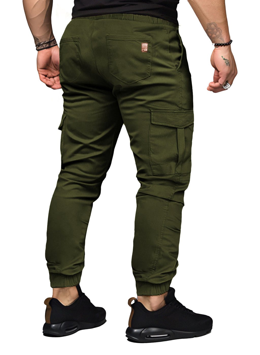 Dokotoo Men Men's Cotton Cargo Joggers Slim Fit Work Pants