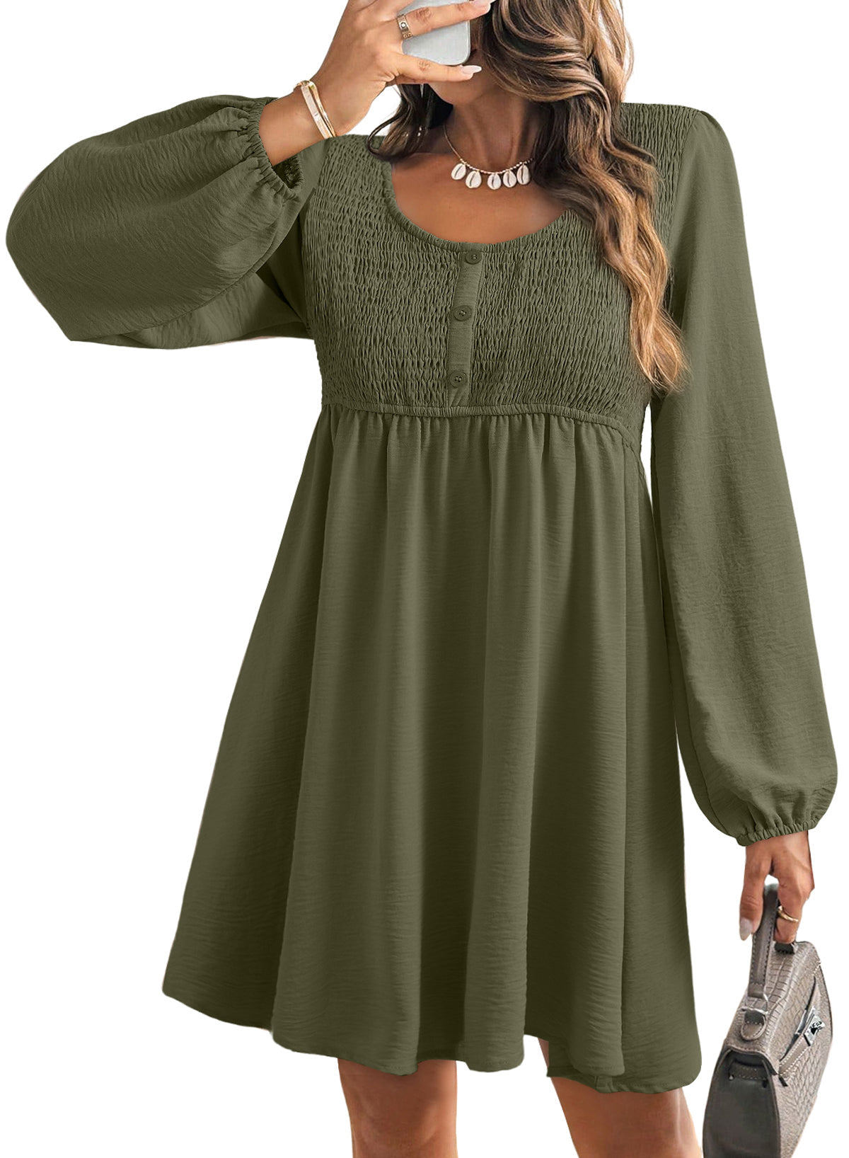 Dokotoo Fall Dresses for Women 2026 Casual Long Sleeve Mini Dress