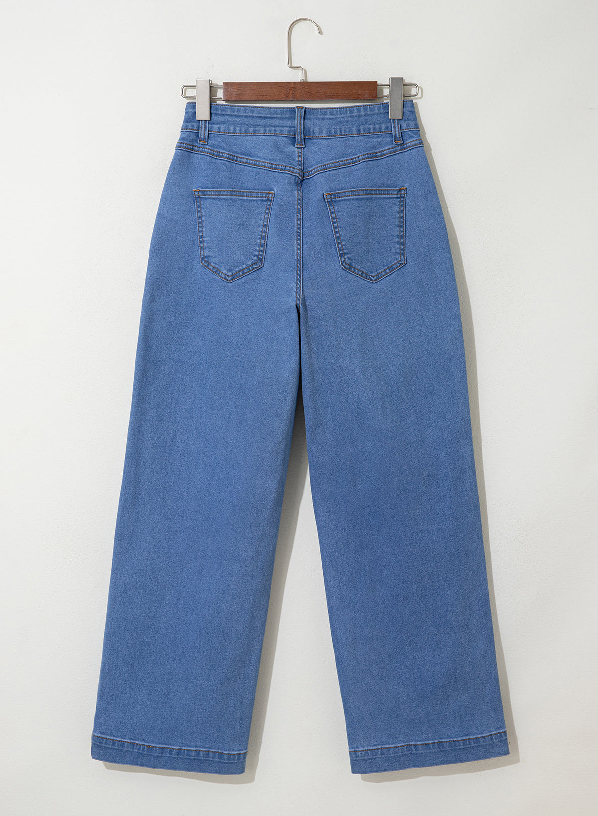 Dokotoo Women's Pants High Waisted Jeans Stretch Colorblock Denim Pants