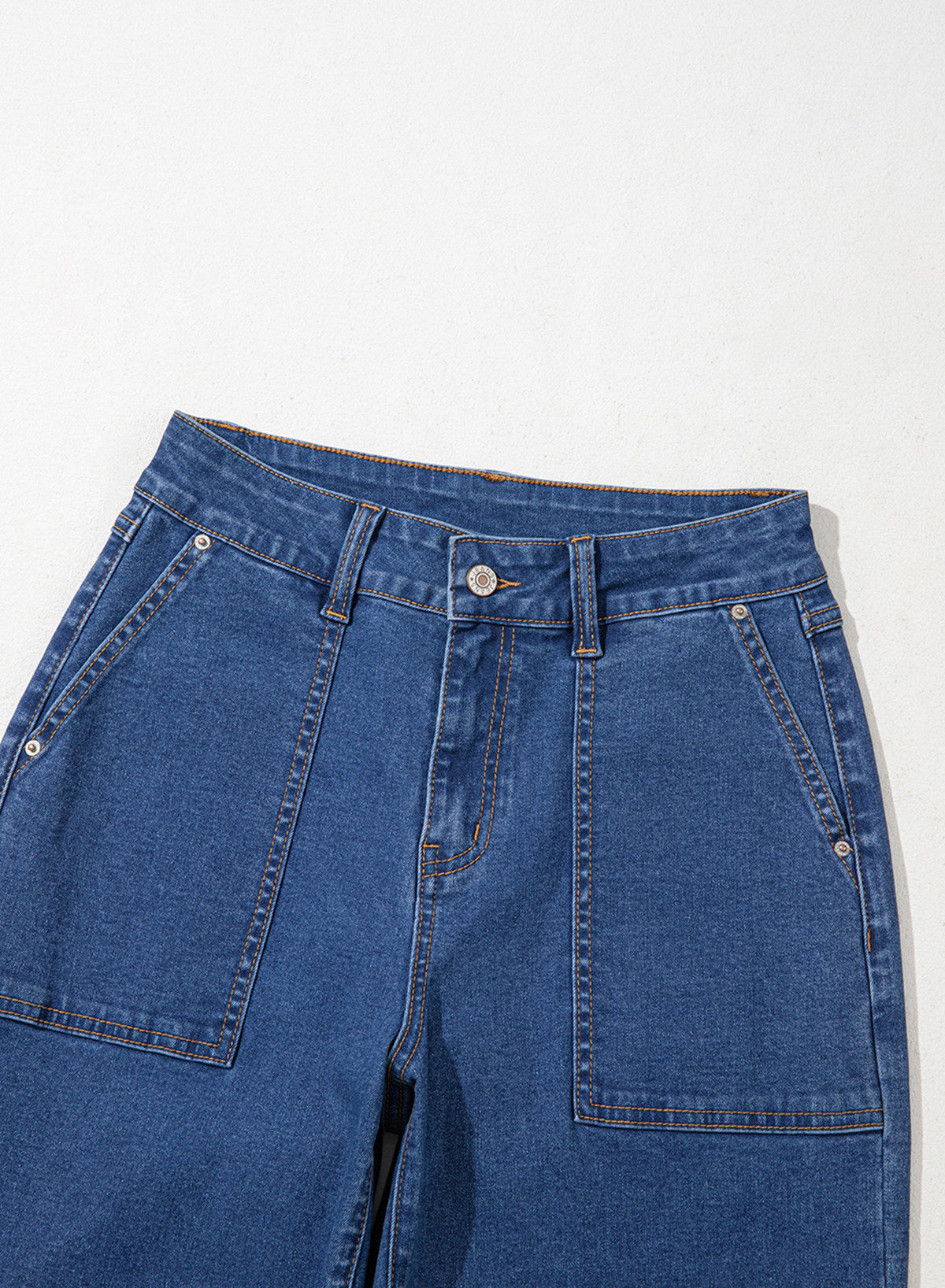 Dokotoo Women's Pants High Waisted Jeans Stretch Colorblock Denim Pants