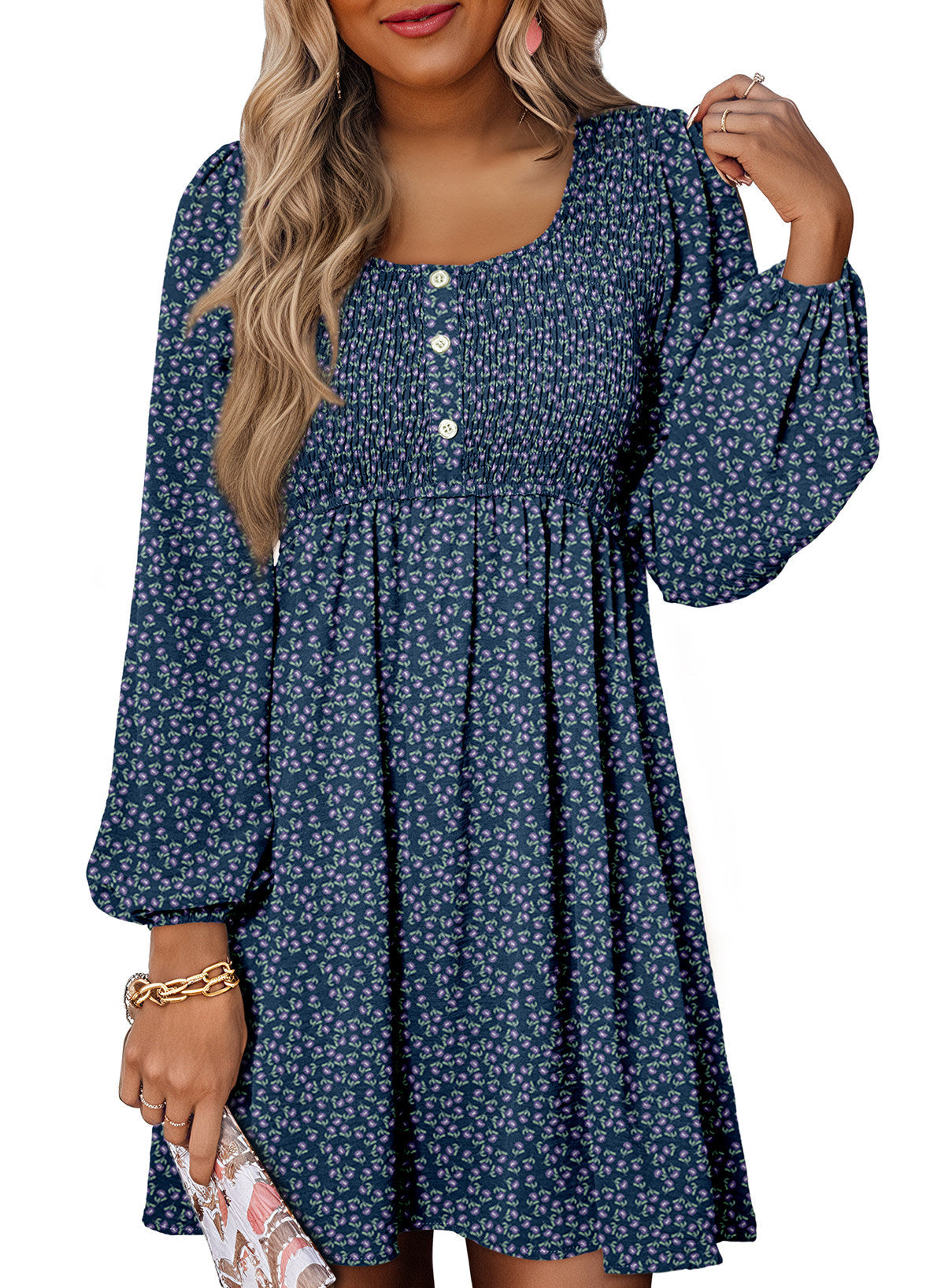 Dokotoo Fall Dresses for Women 2026 Casual Long Sleeve Mini Dress