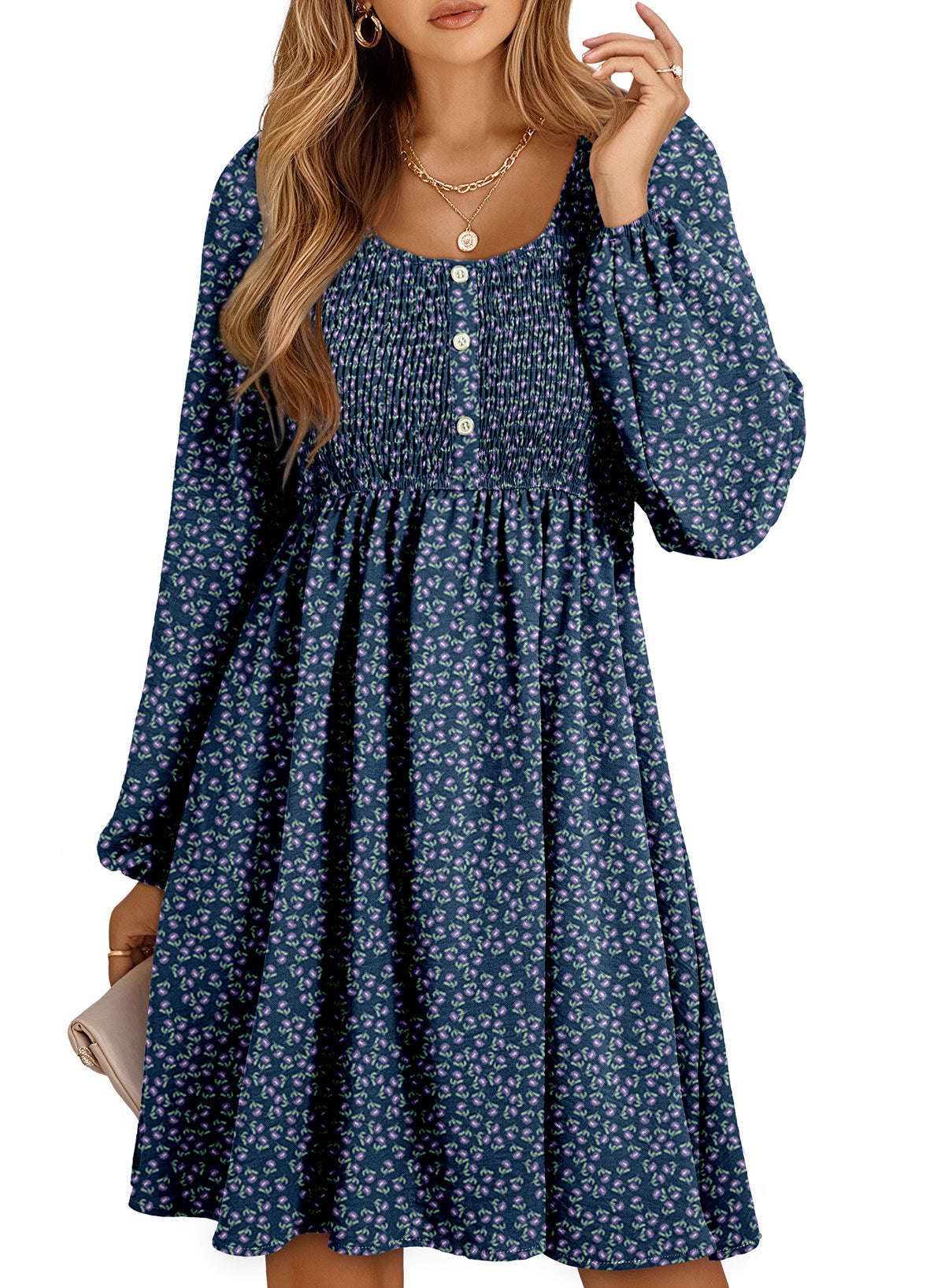 Dokotoo Fall Dresses for Women 2026 Casual Long Sleeve Mini Dress