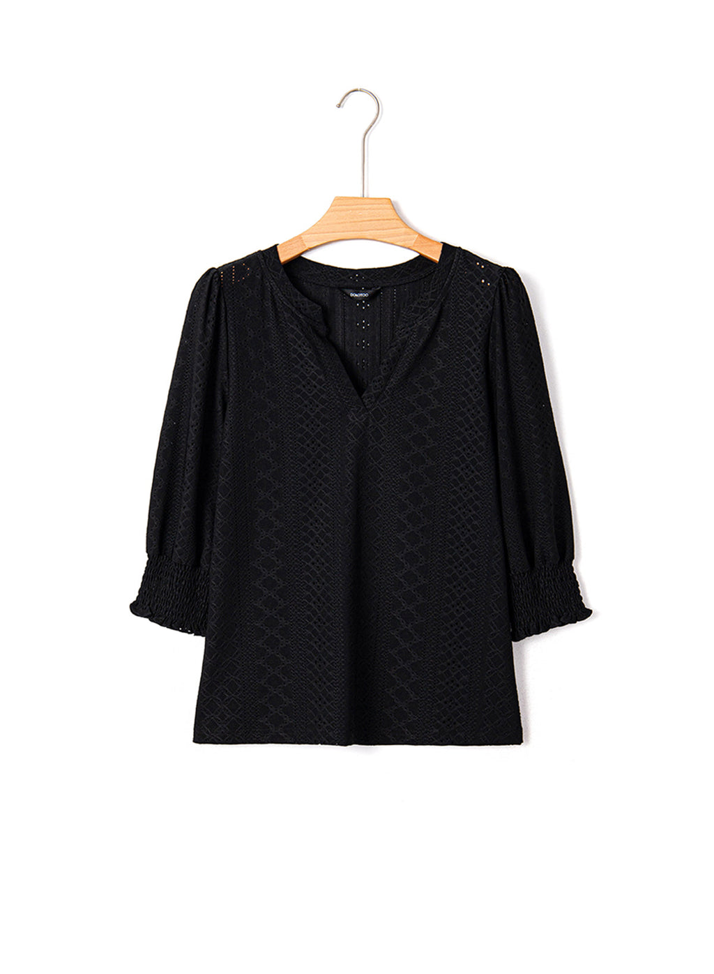 Dokotoo Womens Hollow Out Blouses 3/4 Sleeve Business Tops T-Shirts 2026