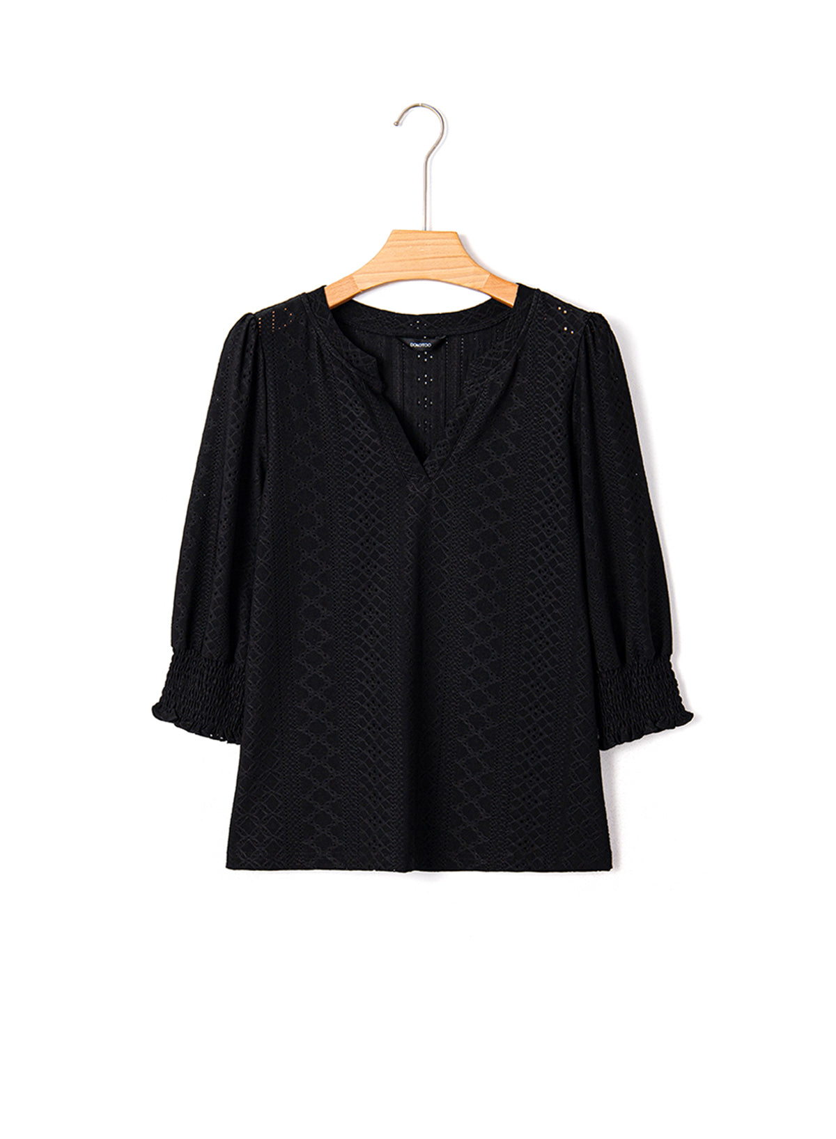 Dokotoo Womens Hollow Out Blouses 3/4 Sleeve Business Tops T-Shirts 2026