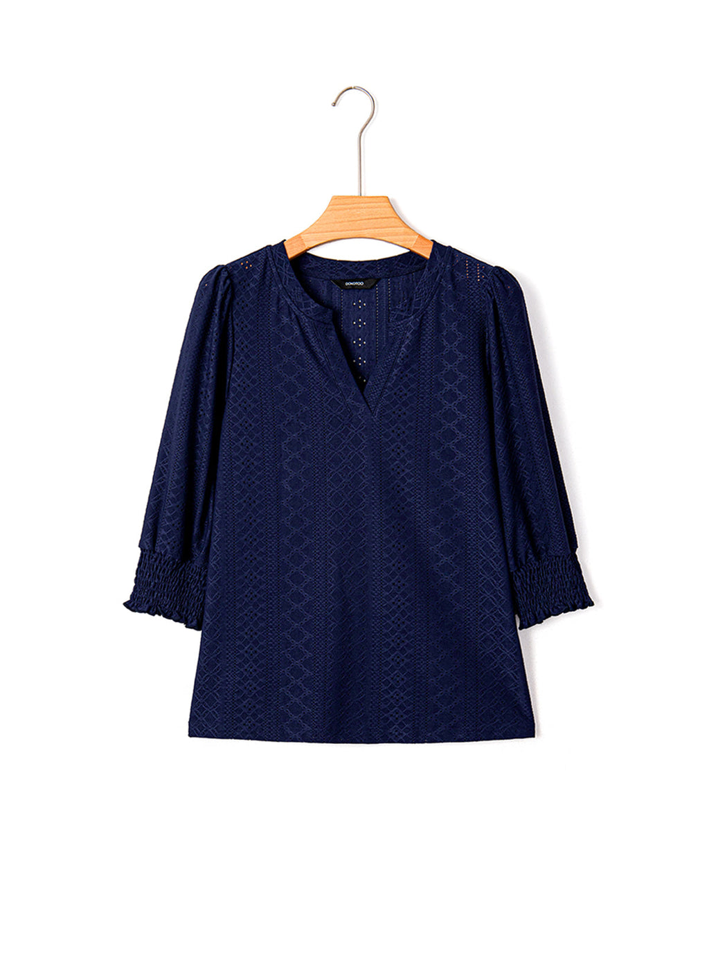 Dokotoo Womens Hollow Out Blouses 3/4 Sleeve Business Tops T-Shirts 2026