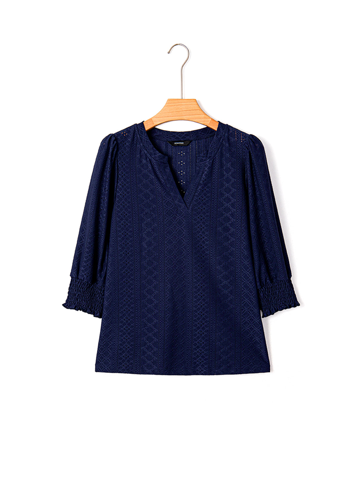 Dokotoo Womens Hollow Out Blouses 3/4 Sleeve Business Tops T-Shirts 2026