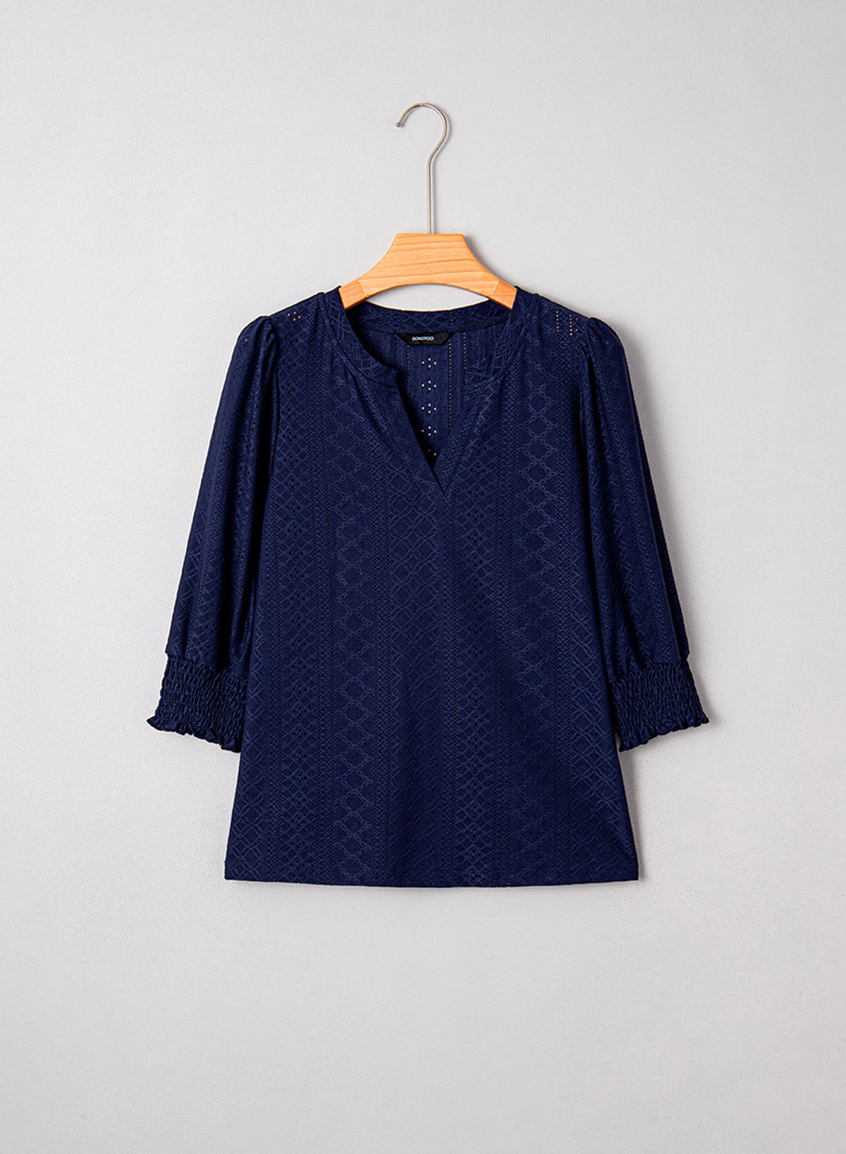Dokotoo Womens Hollow Out Blouses 3/4 Sleeve Business Tops T-Shirts 2026