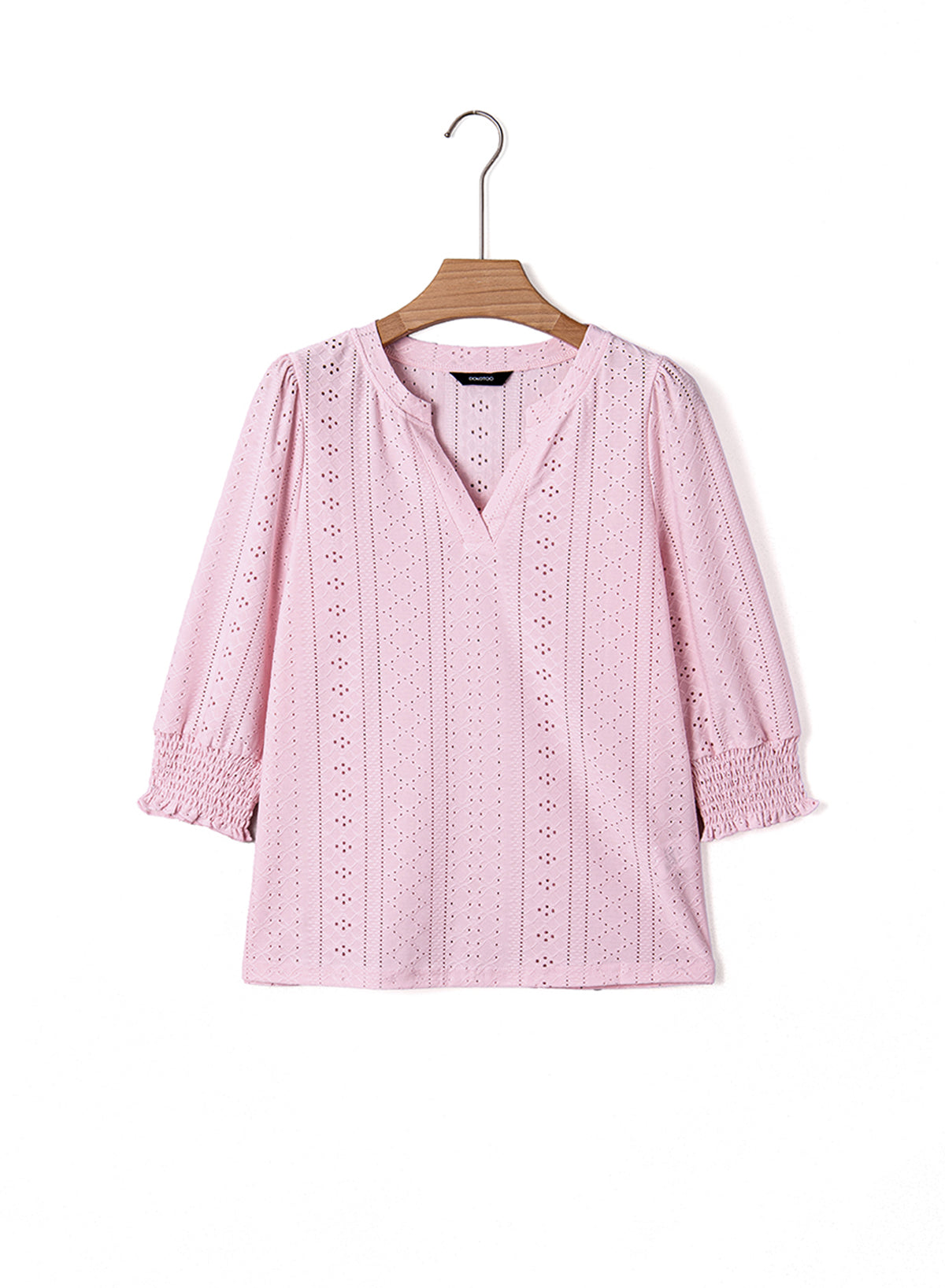Dokotoo Womens Hollow Out Blouses 3/4 Sleeve Business Tops T-Shirts 2026
