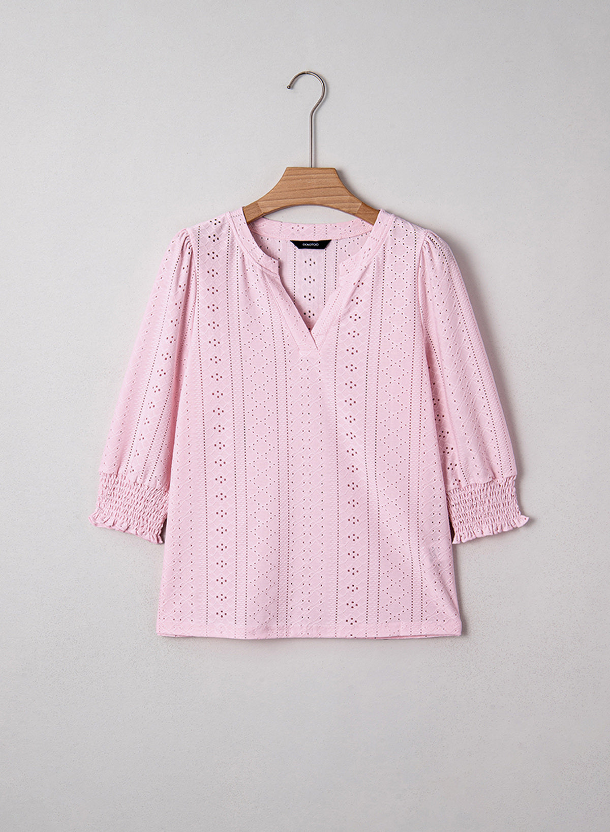 Dokotoo Womens Hollow Out Blouses 3/4 Sleeve Business Tops T-Shirts 2026