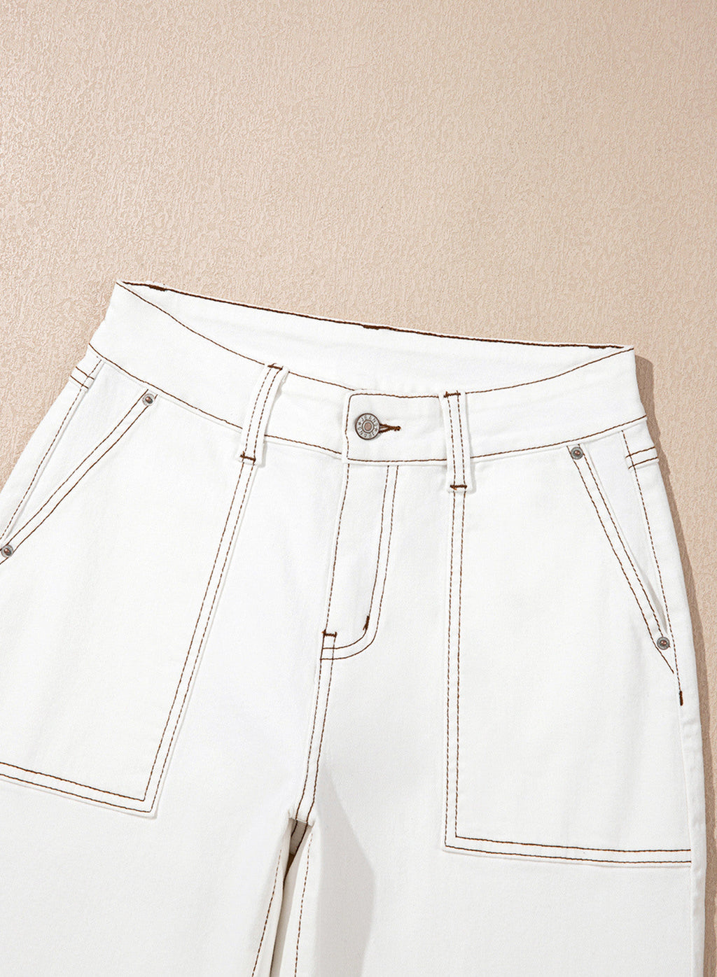 Dokotoo Women's Pants High Waisted Jeans Stretch Colorblock Denim Pants