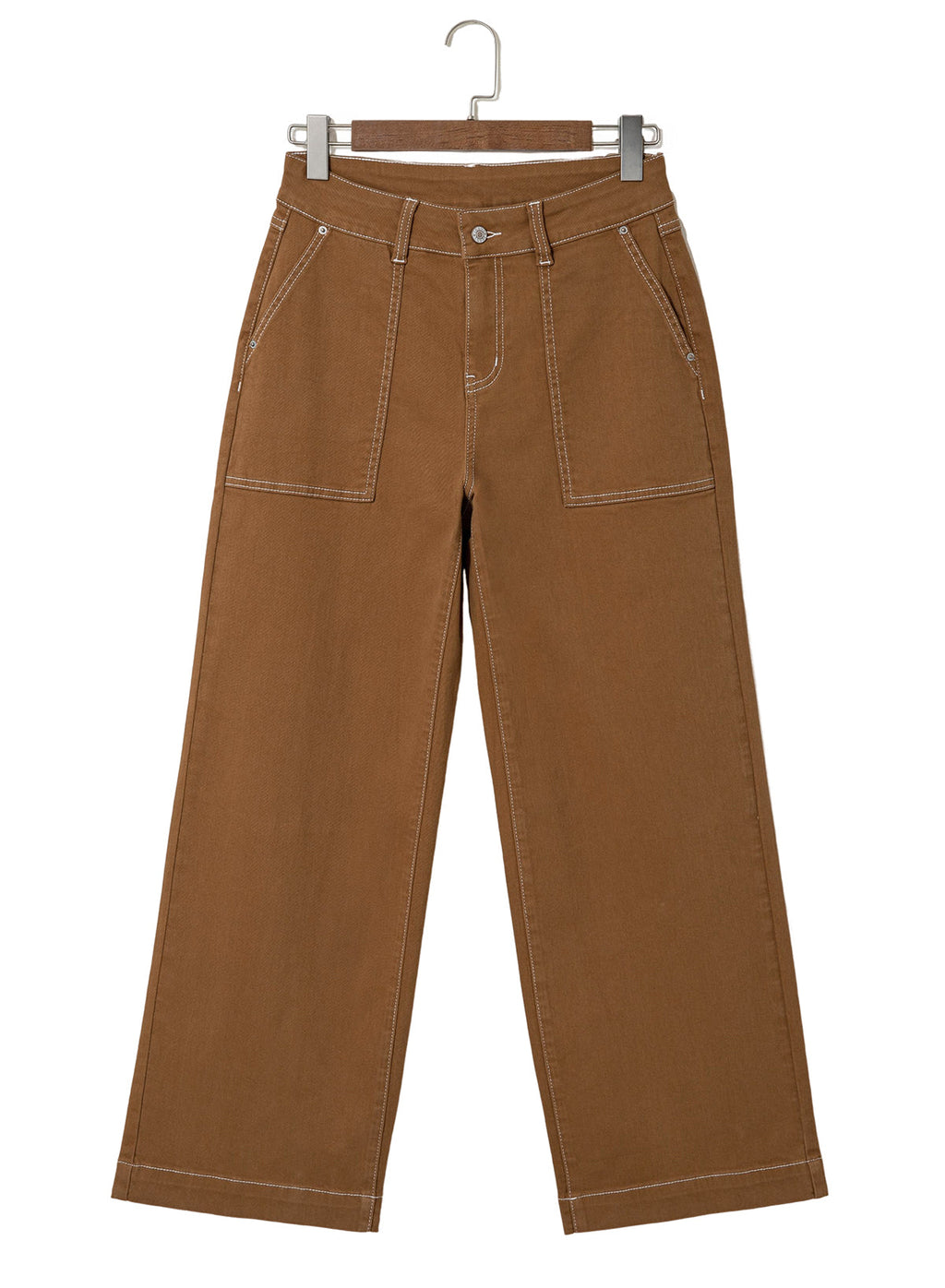 Dokotoo Women's Pants High Waisted Jeans Stretch Colorblock Denim Pants