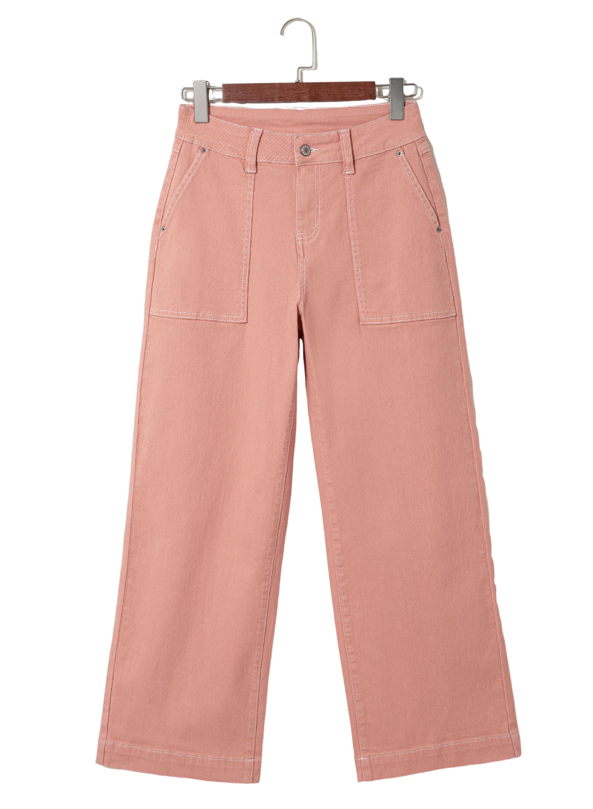 Dokotoo Women's Pants High Waisted Jeans Stretch Colorblock Denim Pants