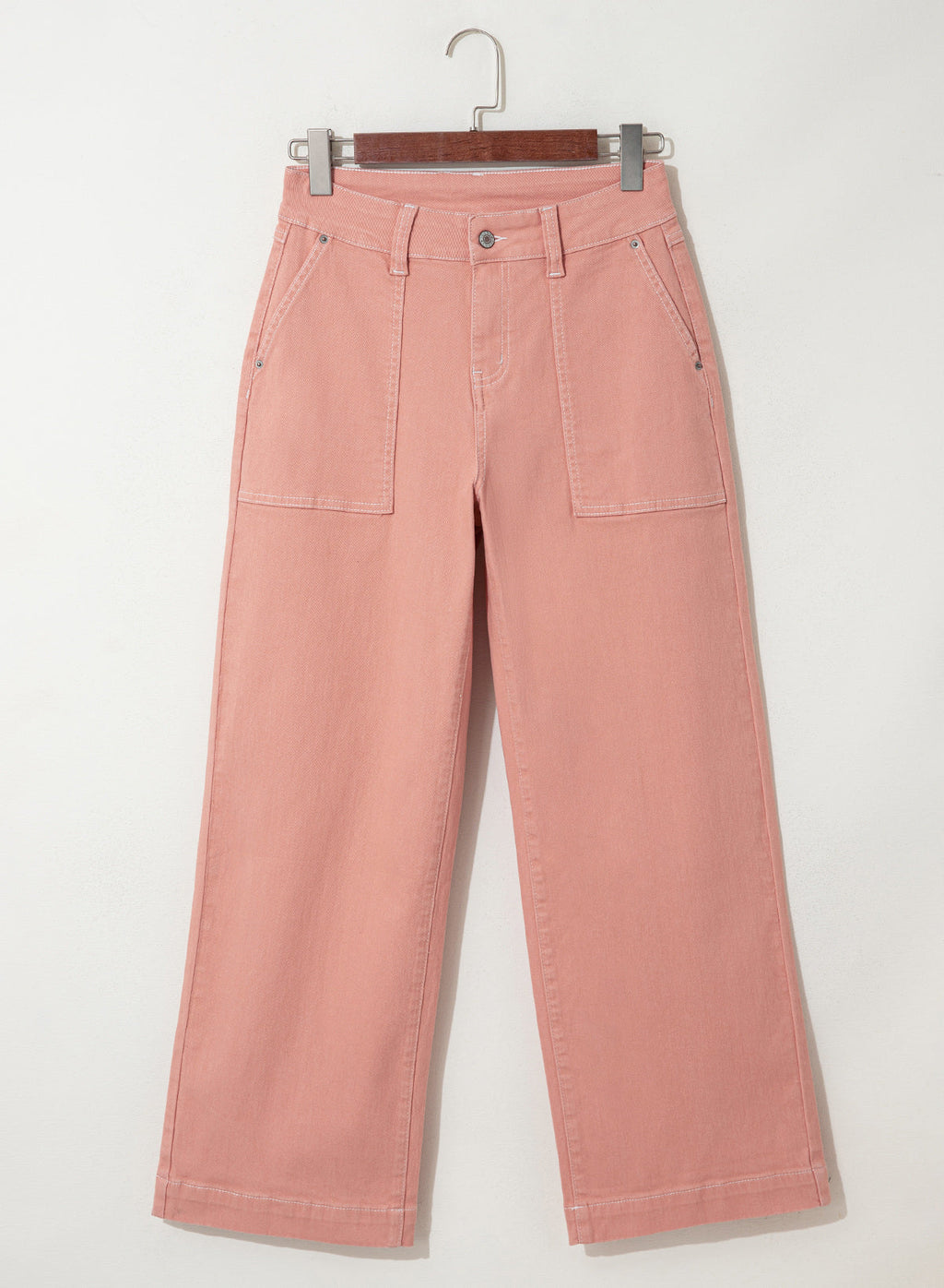 Dokotoo Women's Pants High Waisted Jeans Stretch Colorblock Denim Pants