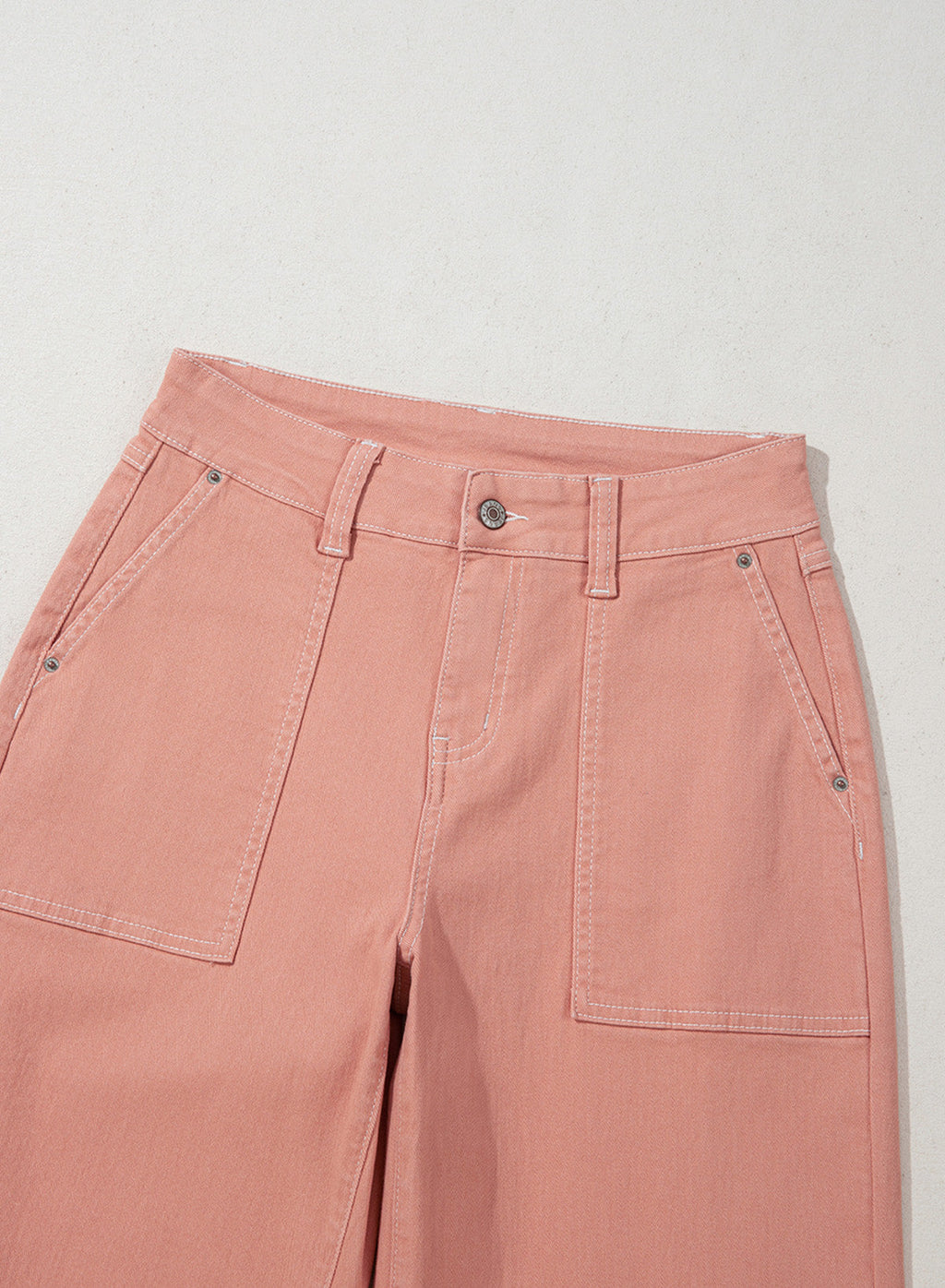Dokotoo Women's Pants High Waisted Jeans Stretch Colorblock Denim Pants