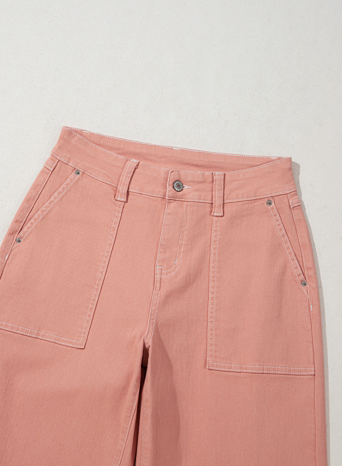 Dokotoo Women's Pants High Waisted Jeans Stretch Colorblock Denim Pants