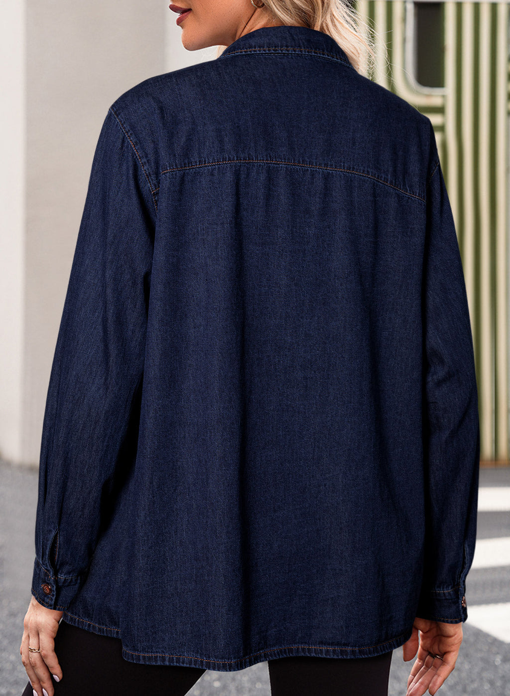 Denim jacket with diamonds