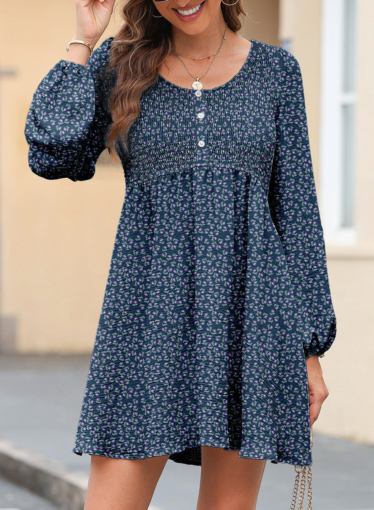 Dokotoo Fall Dresses for Women 2026 Casual Long Sleeve Mini Dress