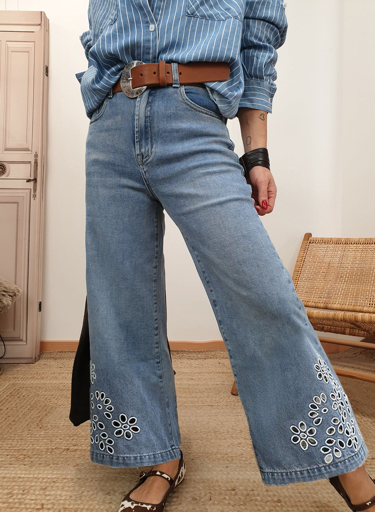 Cropped jeans