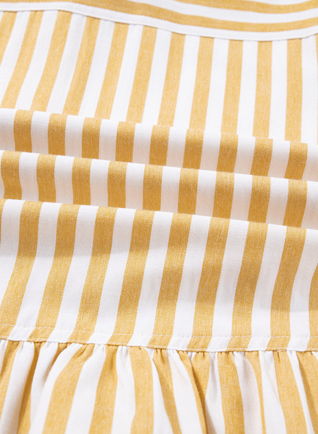 Womens Cropped Striped Button Down Shirts Ruffle 3/4 Length Sleeve Summer Tops Dressy Casual Blouses